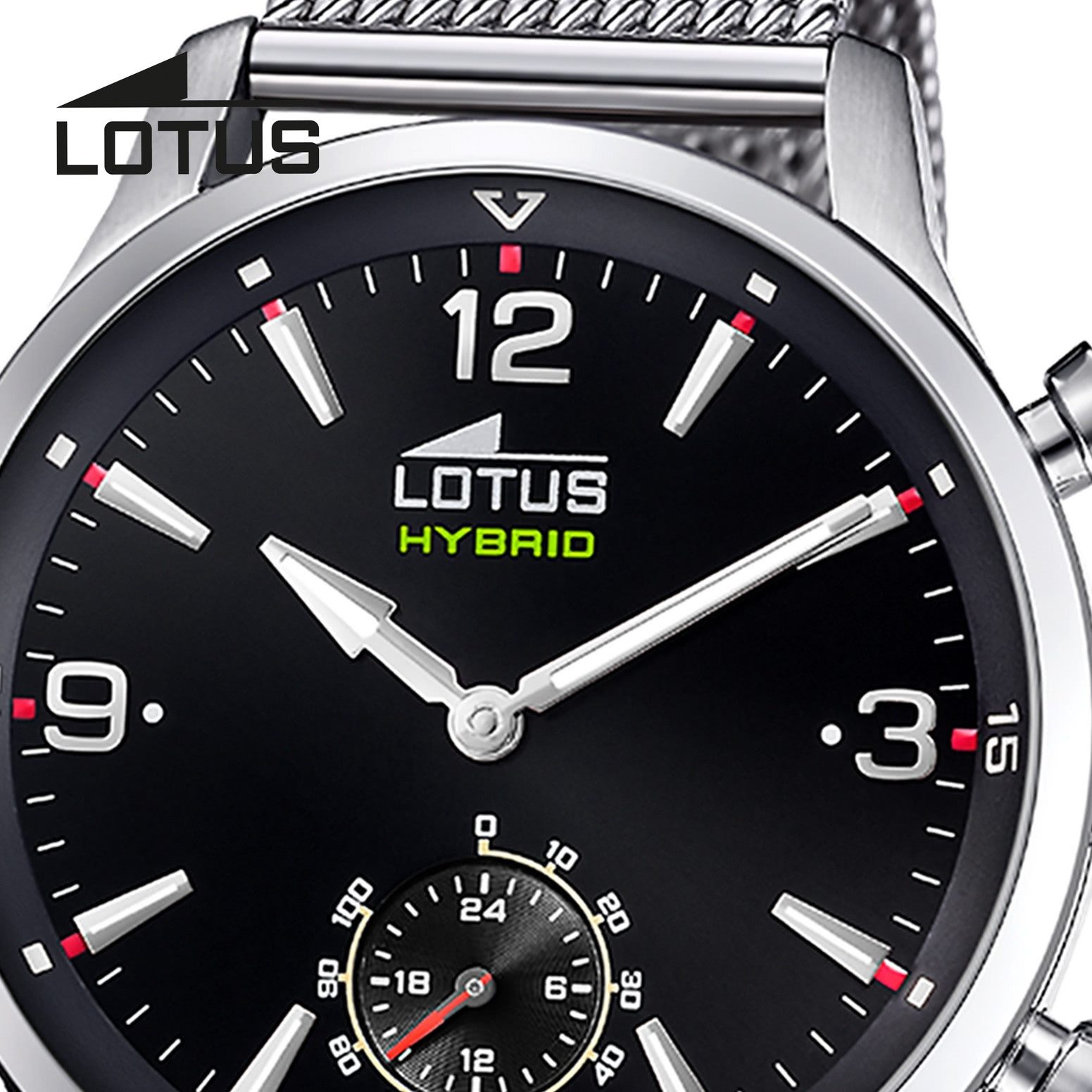 Lotus Chronograph Lotus Herrenuhr Edelstahl silber Lotus, (Chronograph), Herren Armbanduhr rund, groß (ca. 43mm), Edelstahl