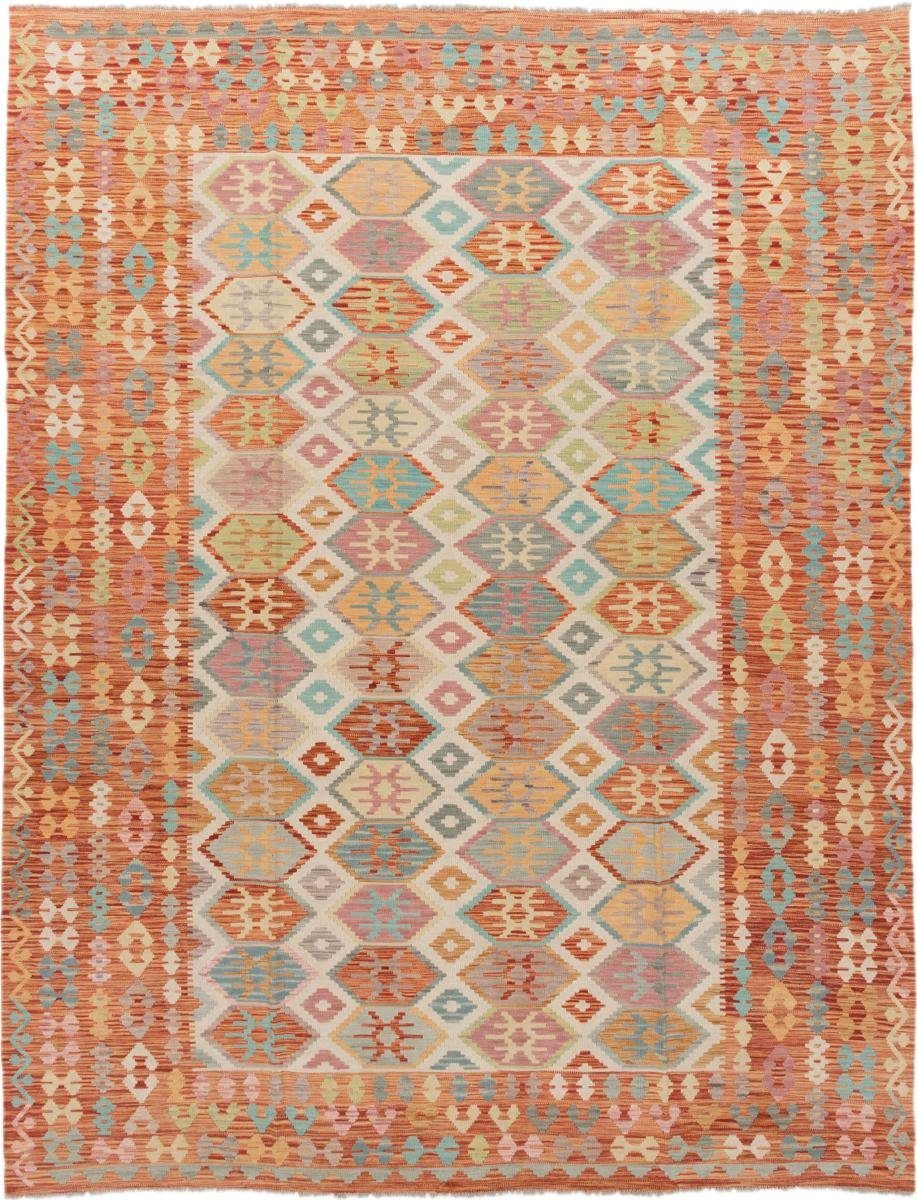 Orientteppich Kelim Afghan 262x335 Handgewebter Orientteppich, Nain Trading, rechteckig, Höhe: 3 mm | Kurzflor-Teppiche