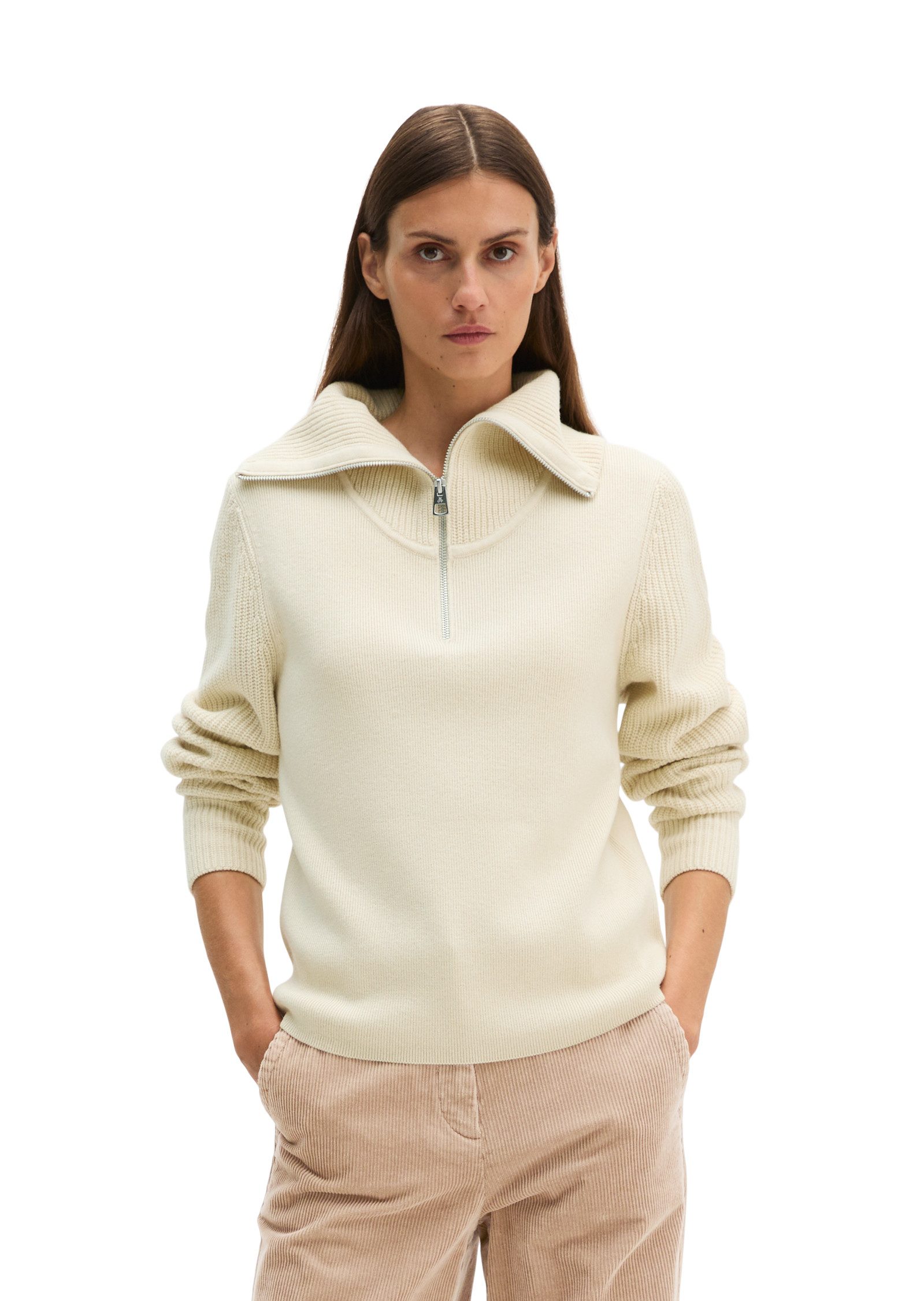 Marc O'Polo Strickpullover aus softem Schurwolle-Mix