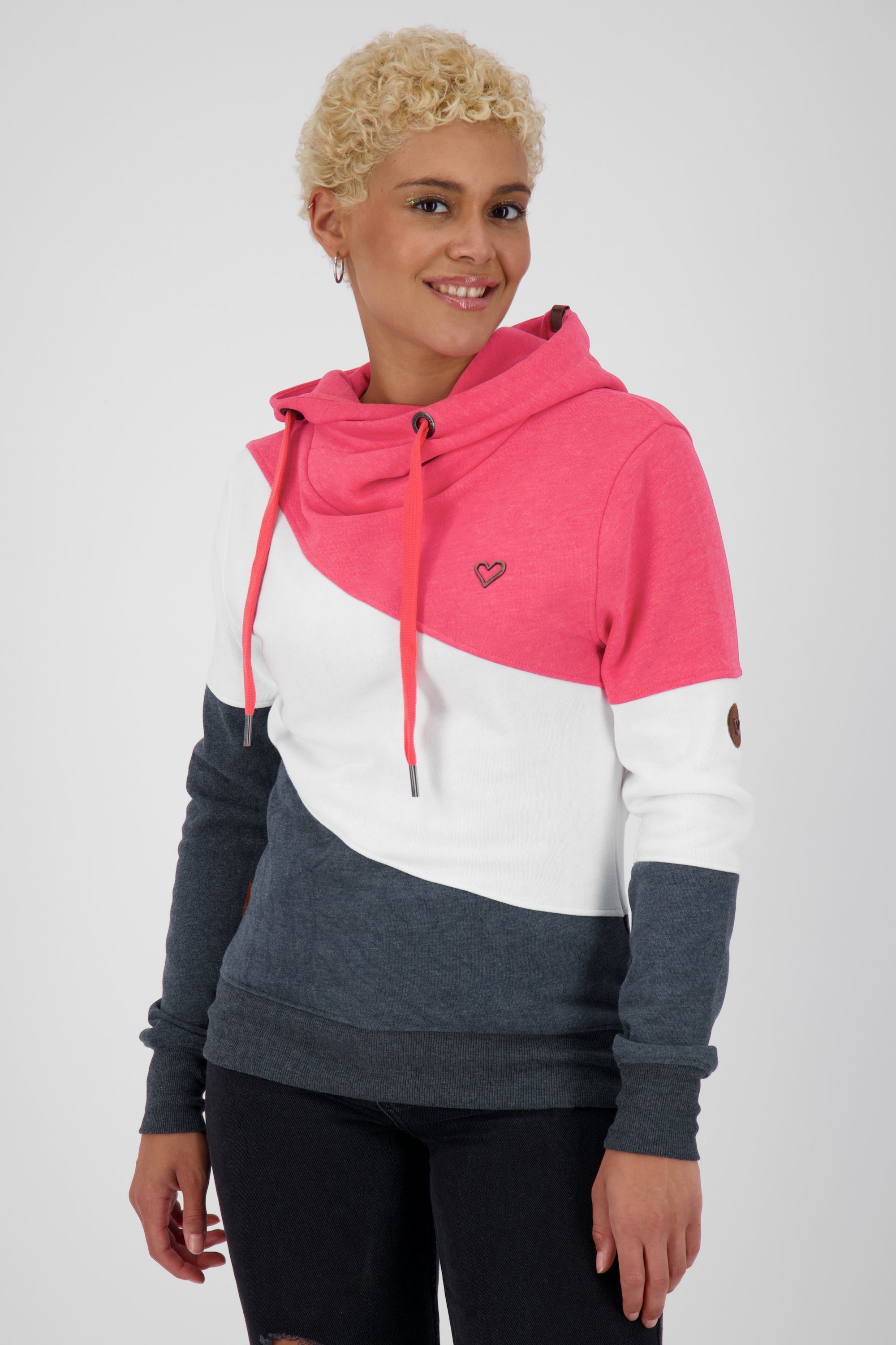 Kapuzensweatshirt Sweatshirt Alife Sweatshirt & Kickin Damen fuchsia StacyAK