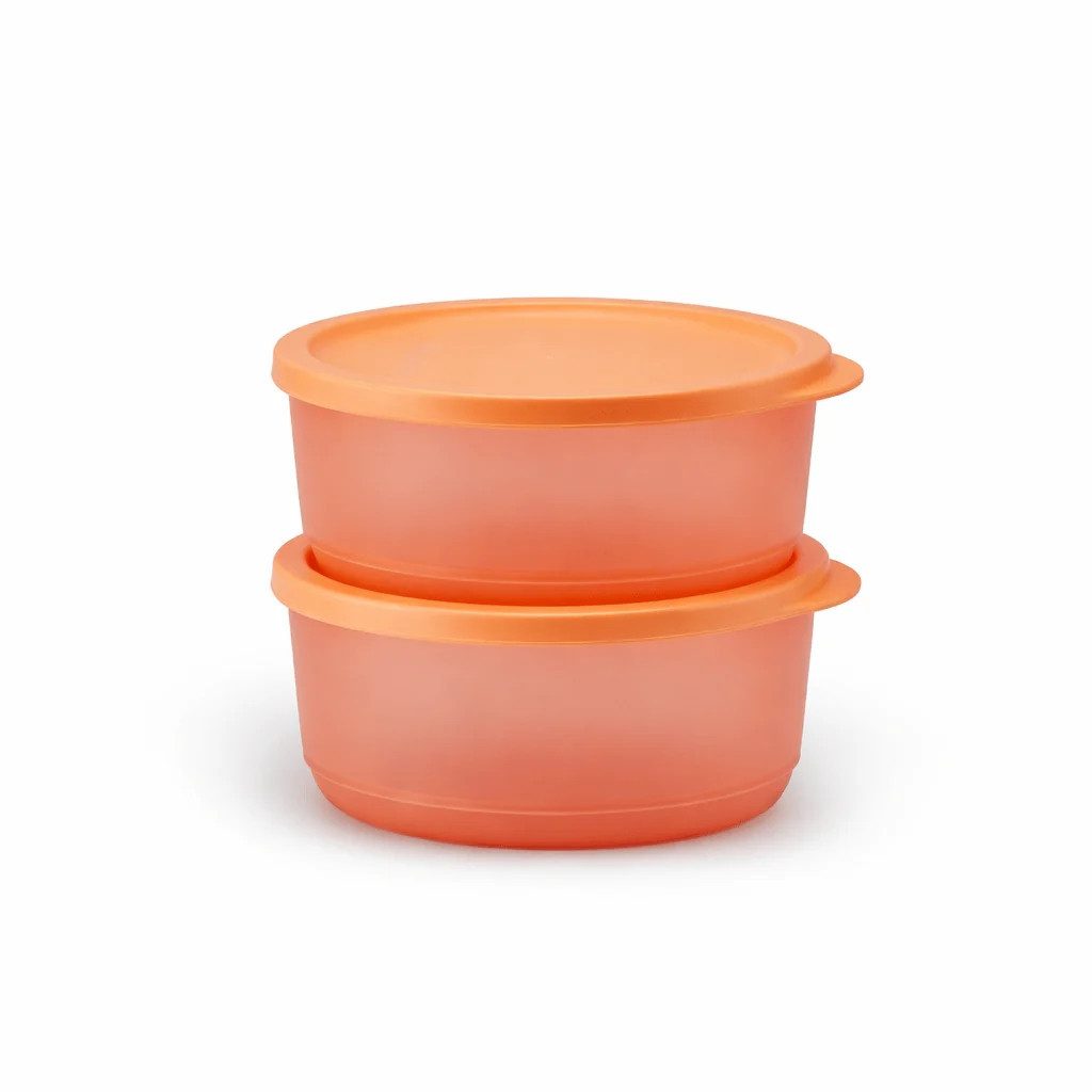TUPPERWARE Vorratsdose Tupperware Cubix 530ml orange 2er set