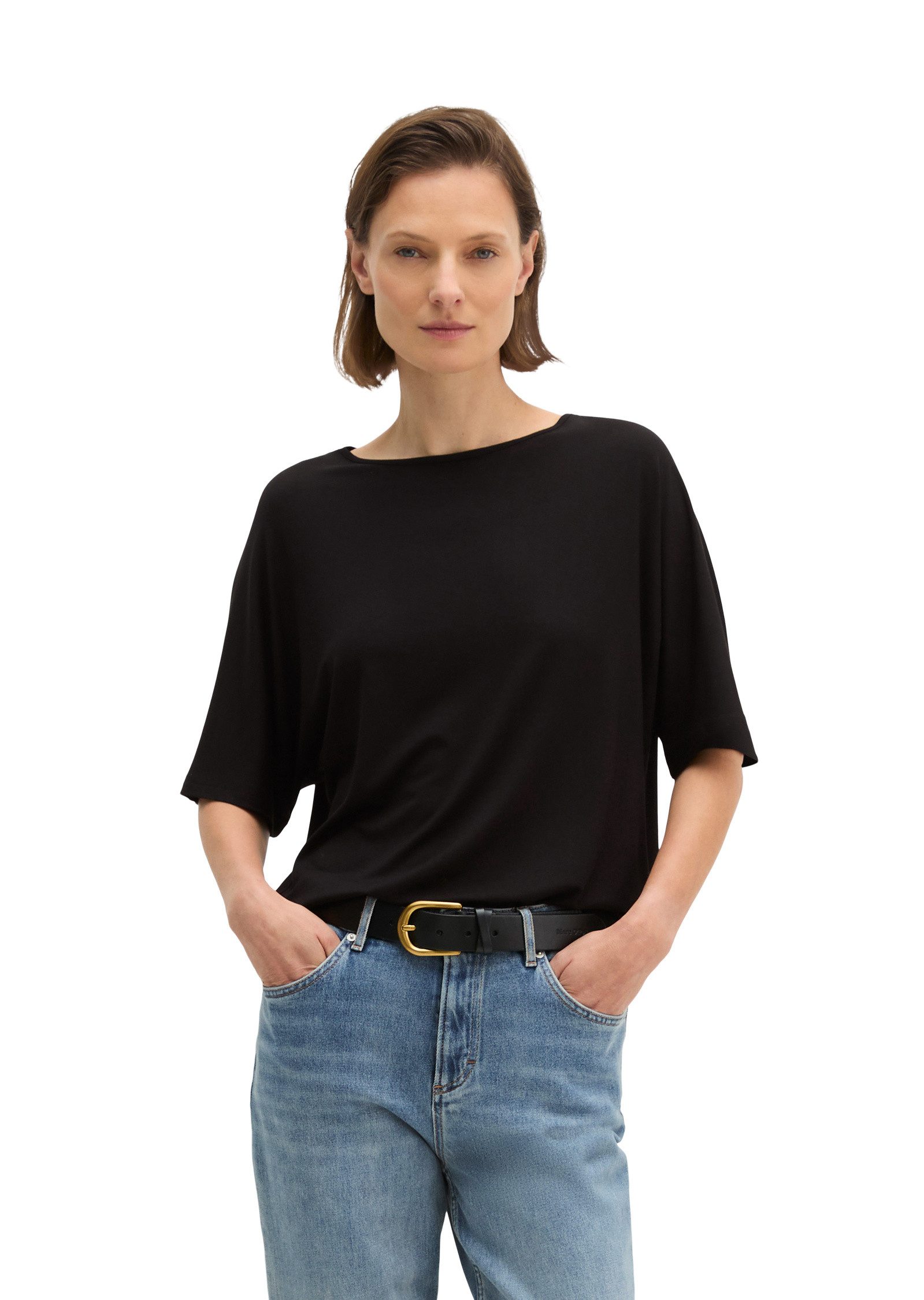Marc O'Polo T-Shirt aus Viskose-Stretch-Jersey
