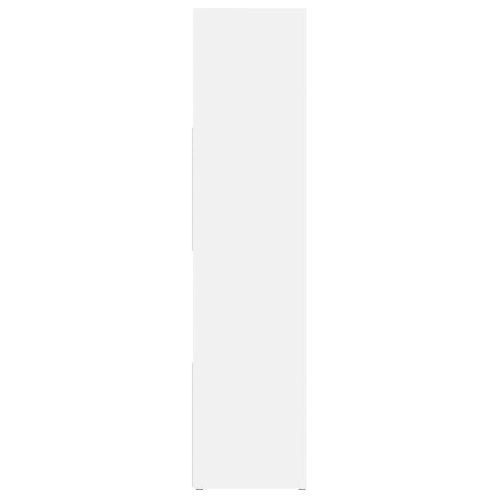 furnicato Raumteiler Bücherregal/Weiß 105x24x102 cm
