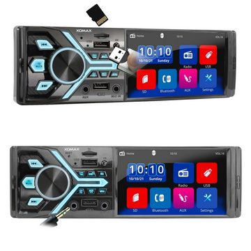 XOMAX XM-V424 Autoradio mit 4 Zoll Bildschirm, Bluetooth, 2x USB, SD, 1 DIN Autoradio