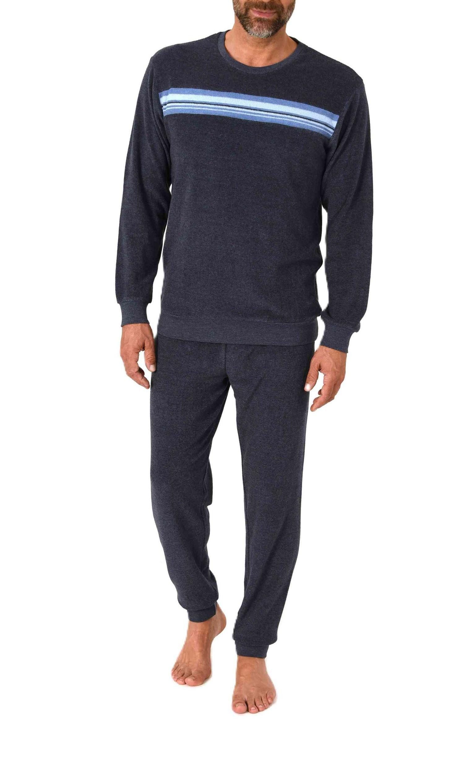 Normann Pyjama Normann Herren Frottee Schlafanzug langarm – auch in Übergrö günstig online kaufen