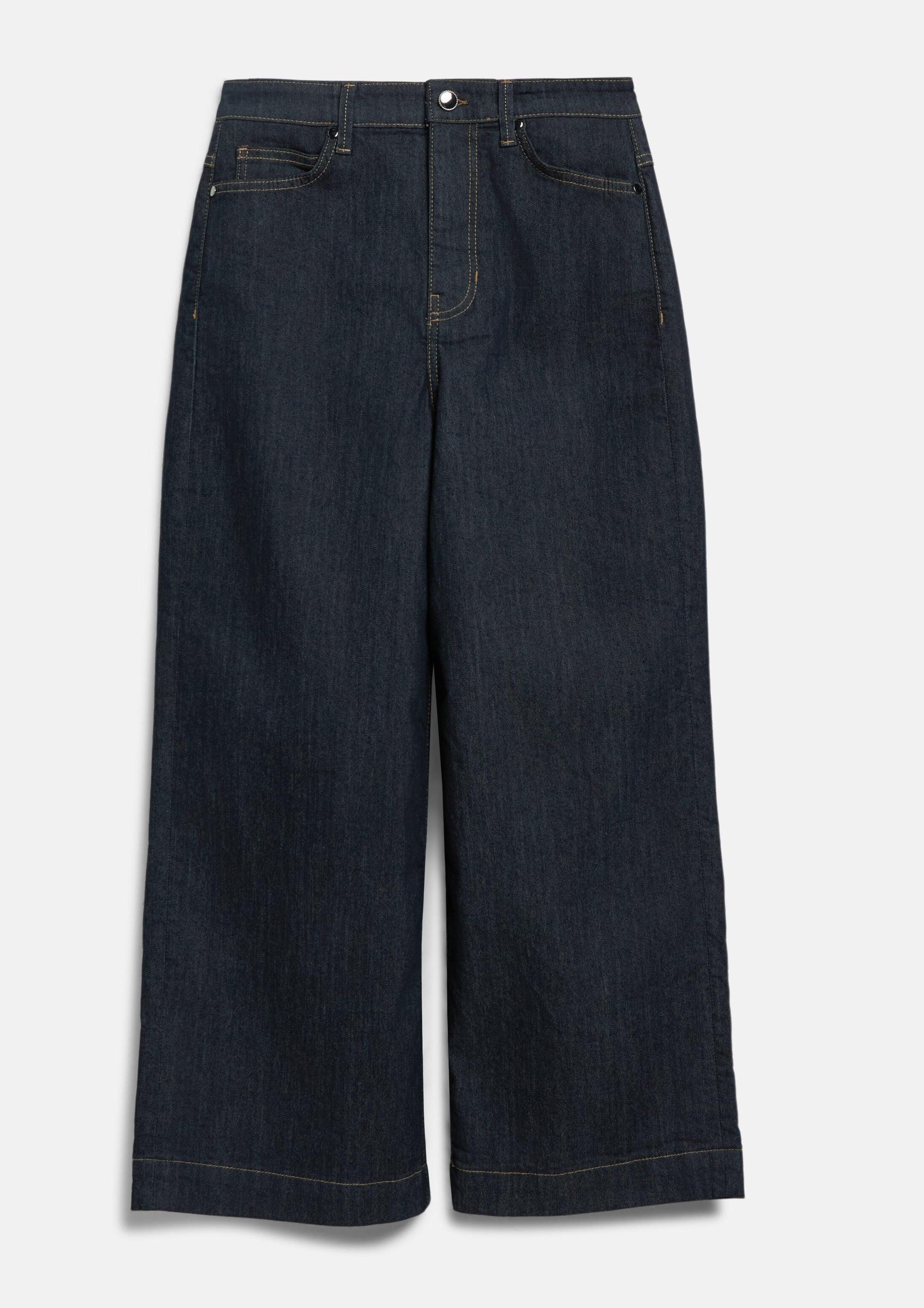 s.Oliver Weite Jeans Jeans-Hose SURI Cropped-Jeans Suri / Regular Fit / High Rise / Wide Leg
