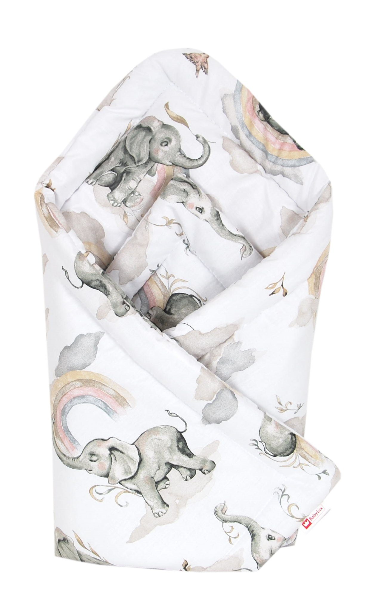 Babydecke BABYLUX Einschlagdecke BABYHÖRNCHEN 75x75cm Neugeborene