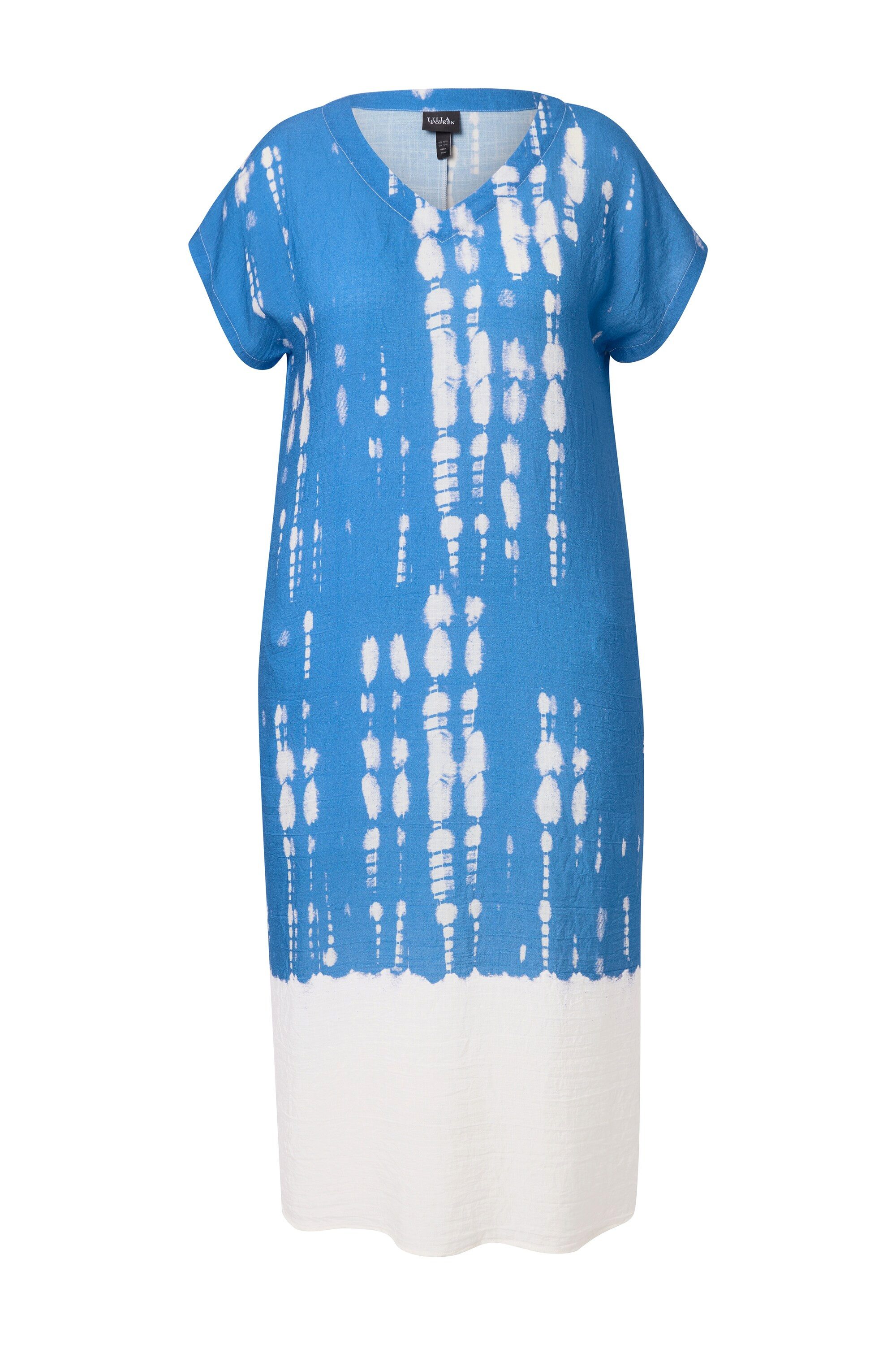 Ulla Popken Midikleid Kaftan Leinenmix Batikdruck günstig online kaufen