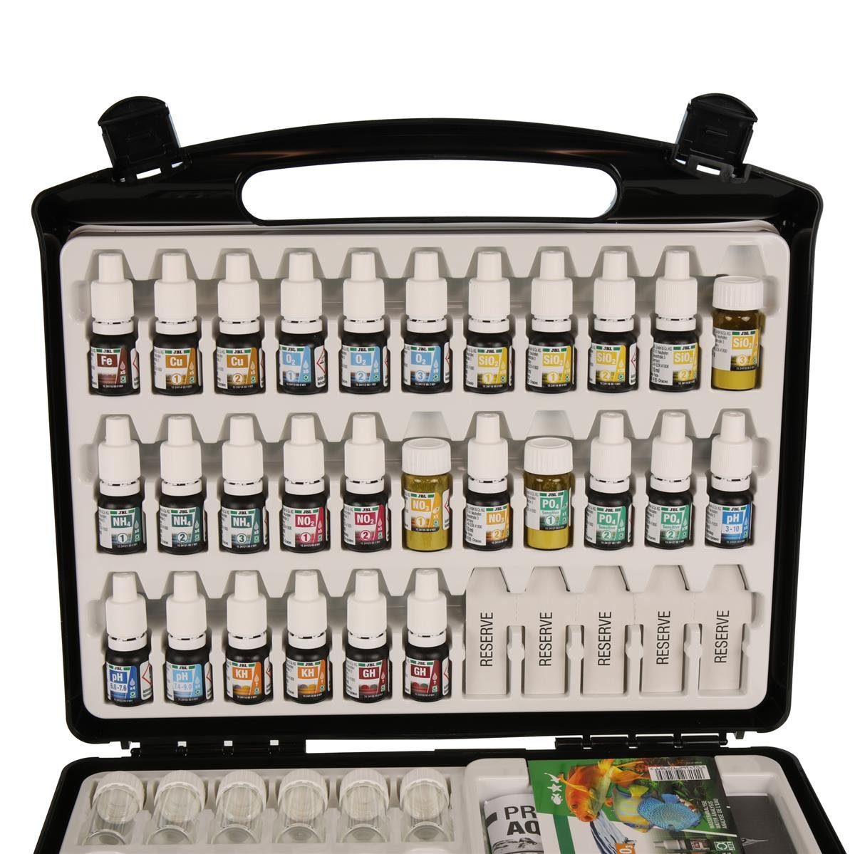 JBL GmbH & Co. KG Aquarium-Wassertest JBL PROAQUATEST COMBISET Lab Testkoffer mit 13 Wassertests Süßwasseraq, Wassertestkoffer