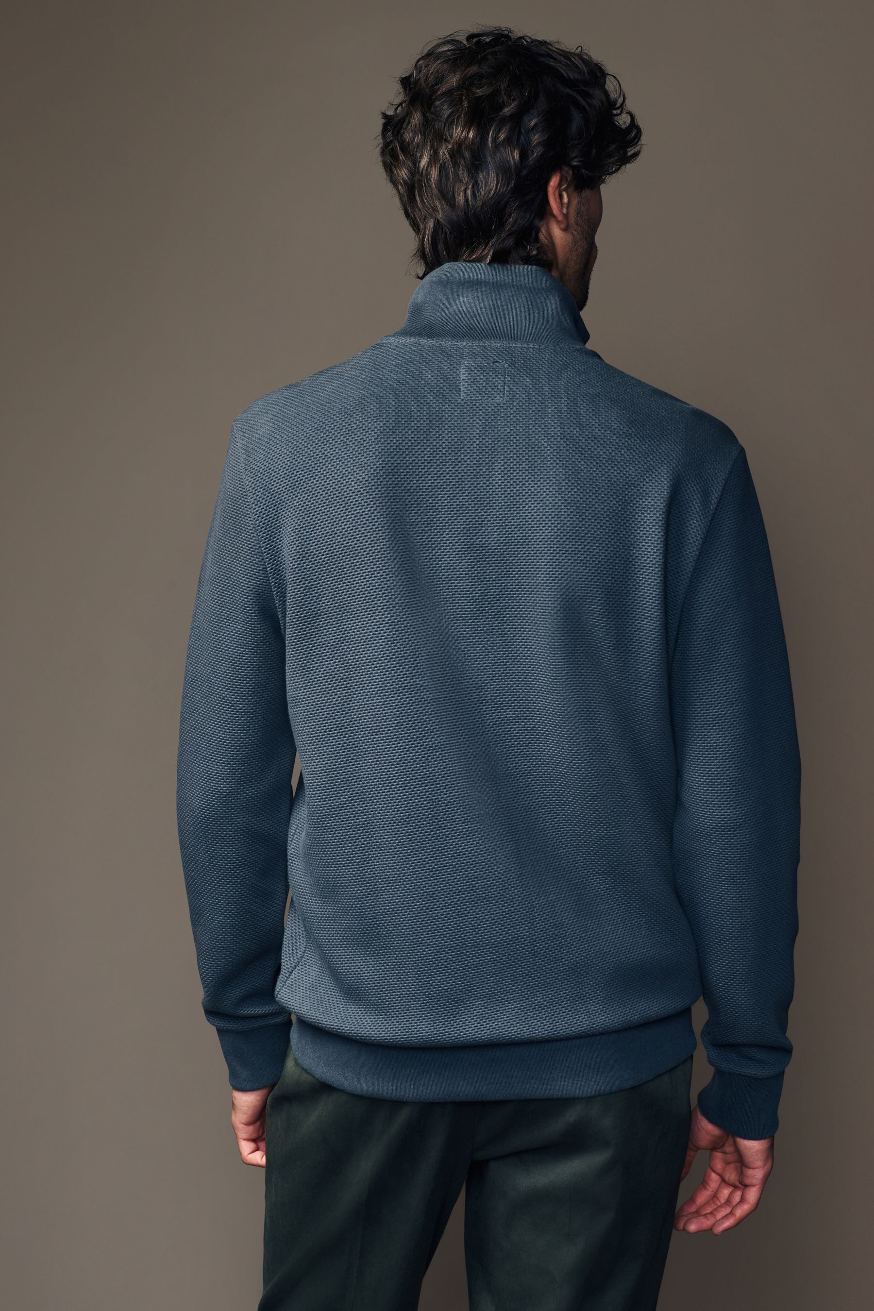 Next Sweatjacke Struktierte Sweatshirtjacke mit Reißverschluss günstig online kaufen