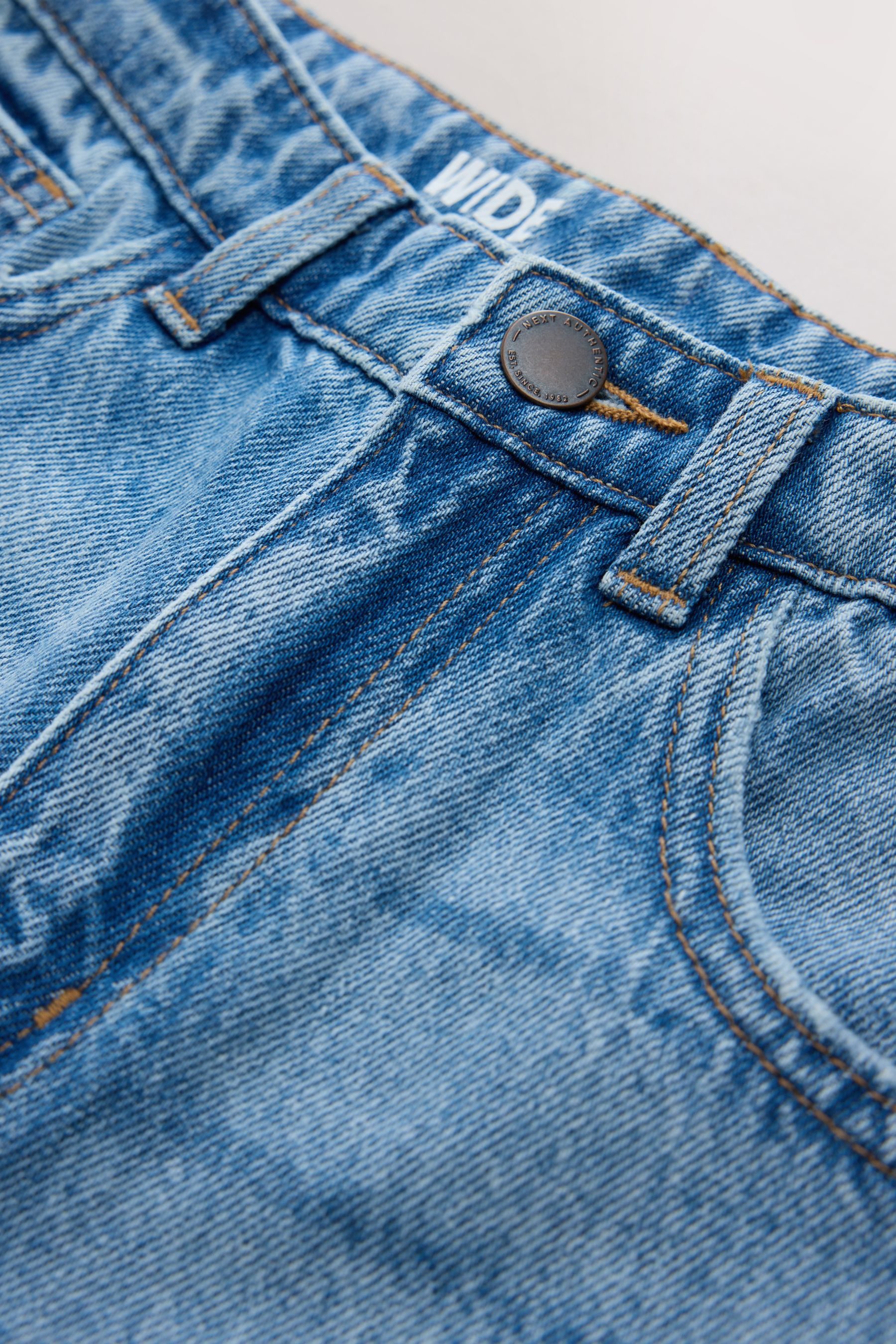 Next Weite Jeans Länger geschnittene Jeans mit weitem Bein (1-tlg) – Bild 4 von 4