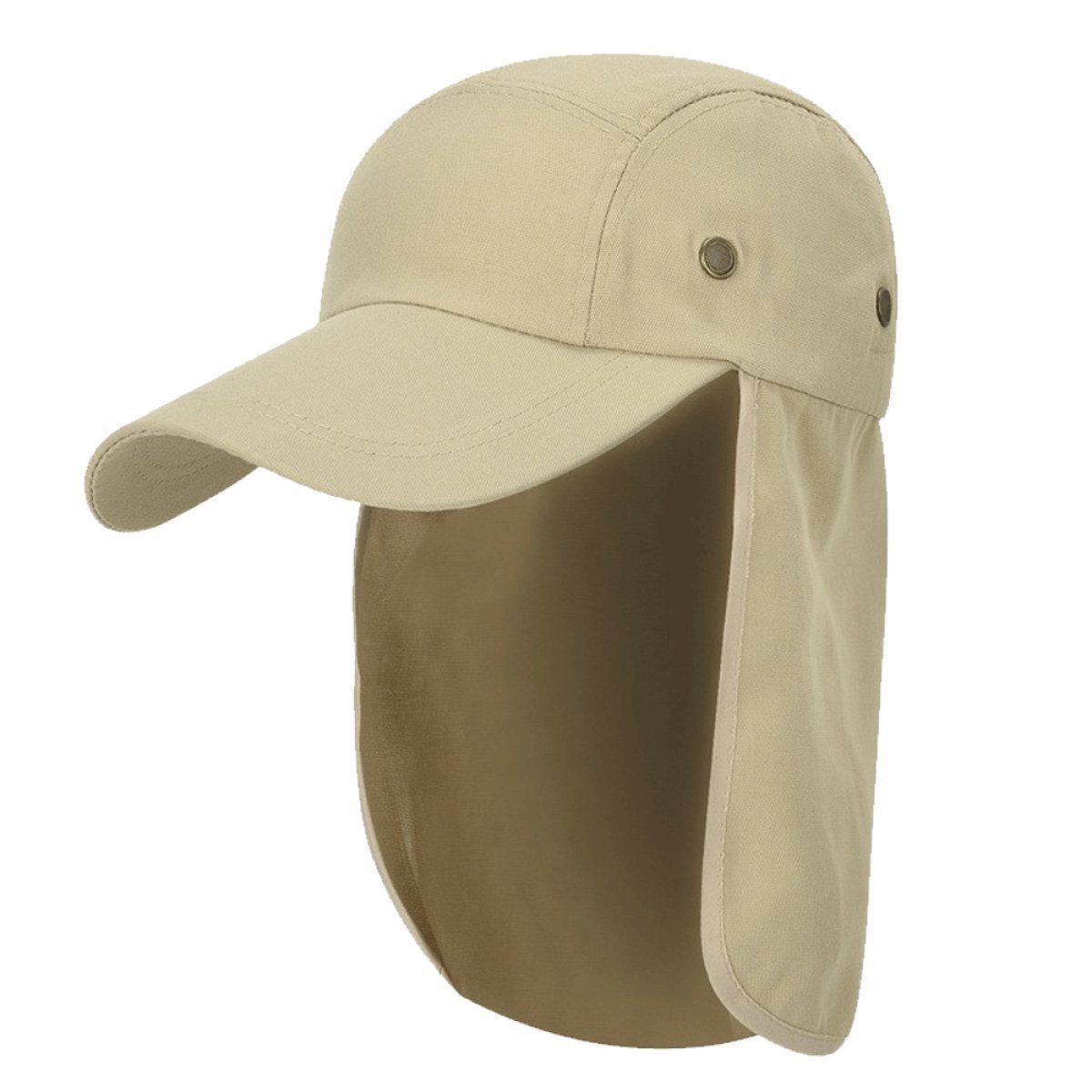 Rwoythk Outdoorhut Hut mit Nackenschutz Mehrzweck Sommer Sonnenhut Sonnenschutz Atmung Beige | Hüte