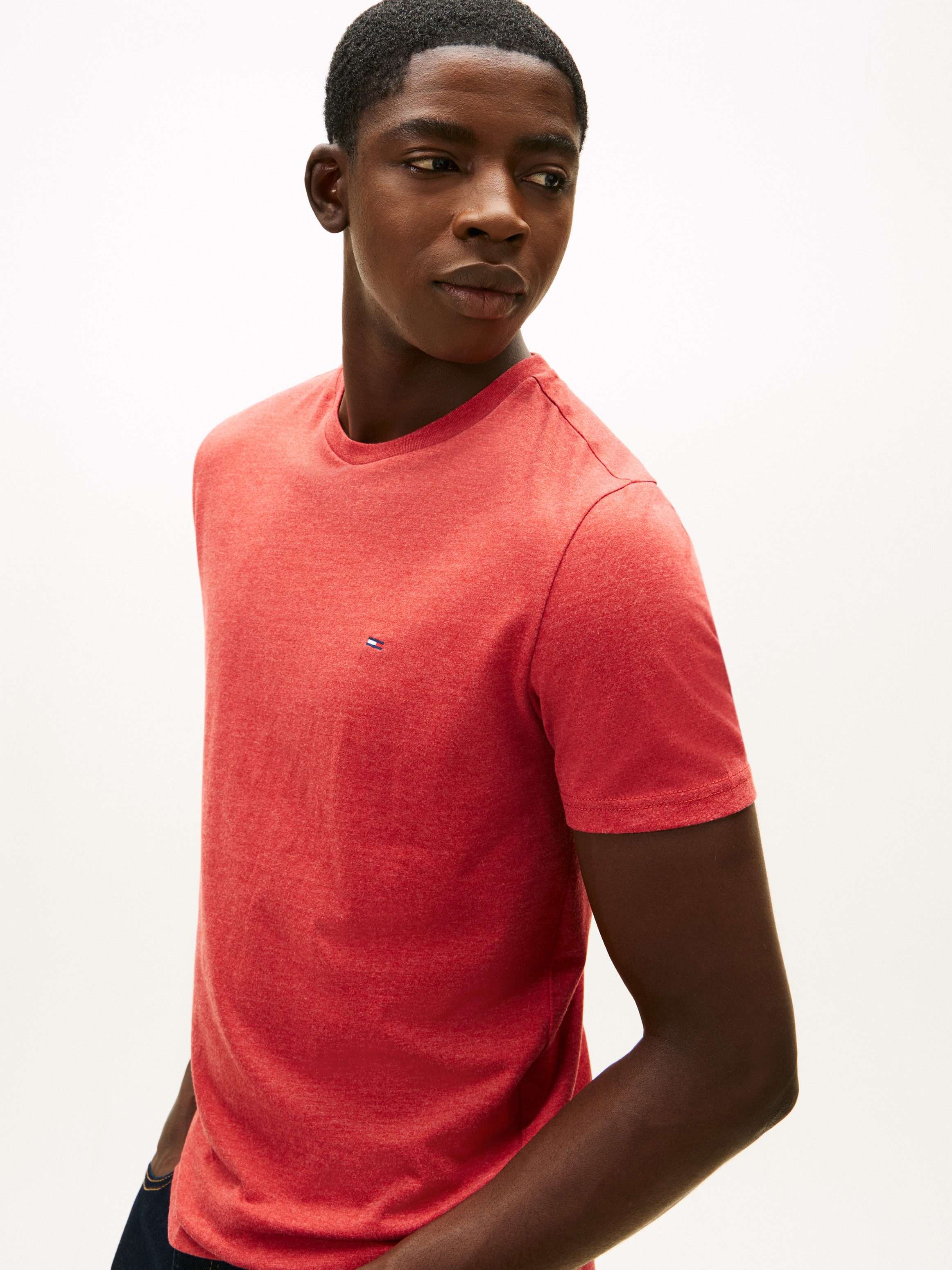 Tommy Jeans T-Shirt TJM XSLIM JASPE HTR TEE EXT Mit Rundhalsausschnitt günstig online kaufen