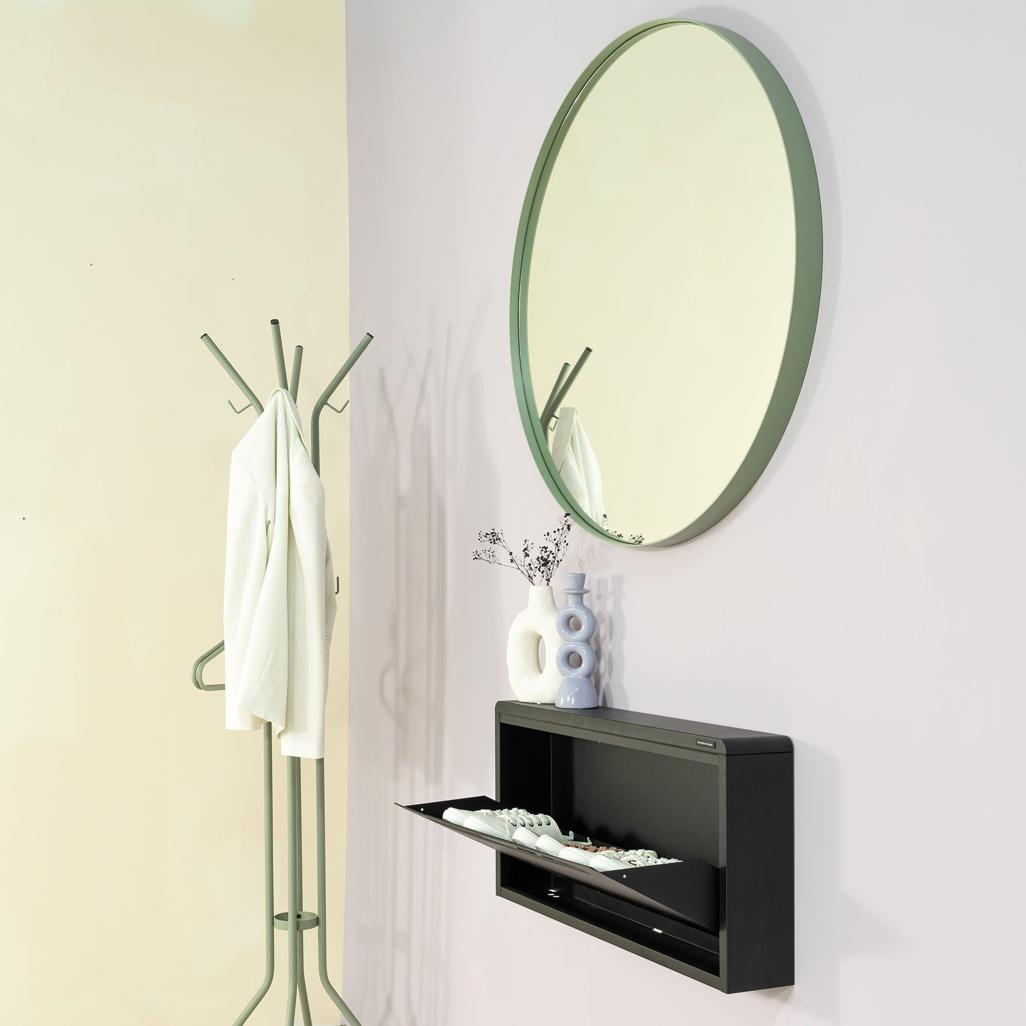 Spinder Design Schuhschrank MARIO Stahlschuhschrank mit Schlitz