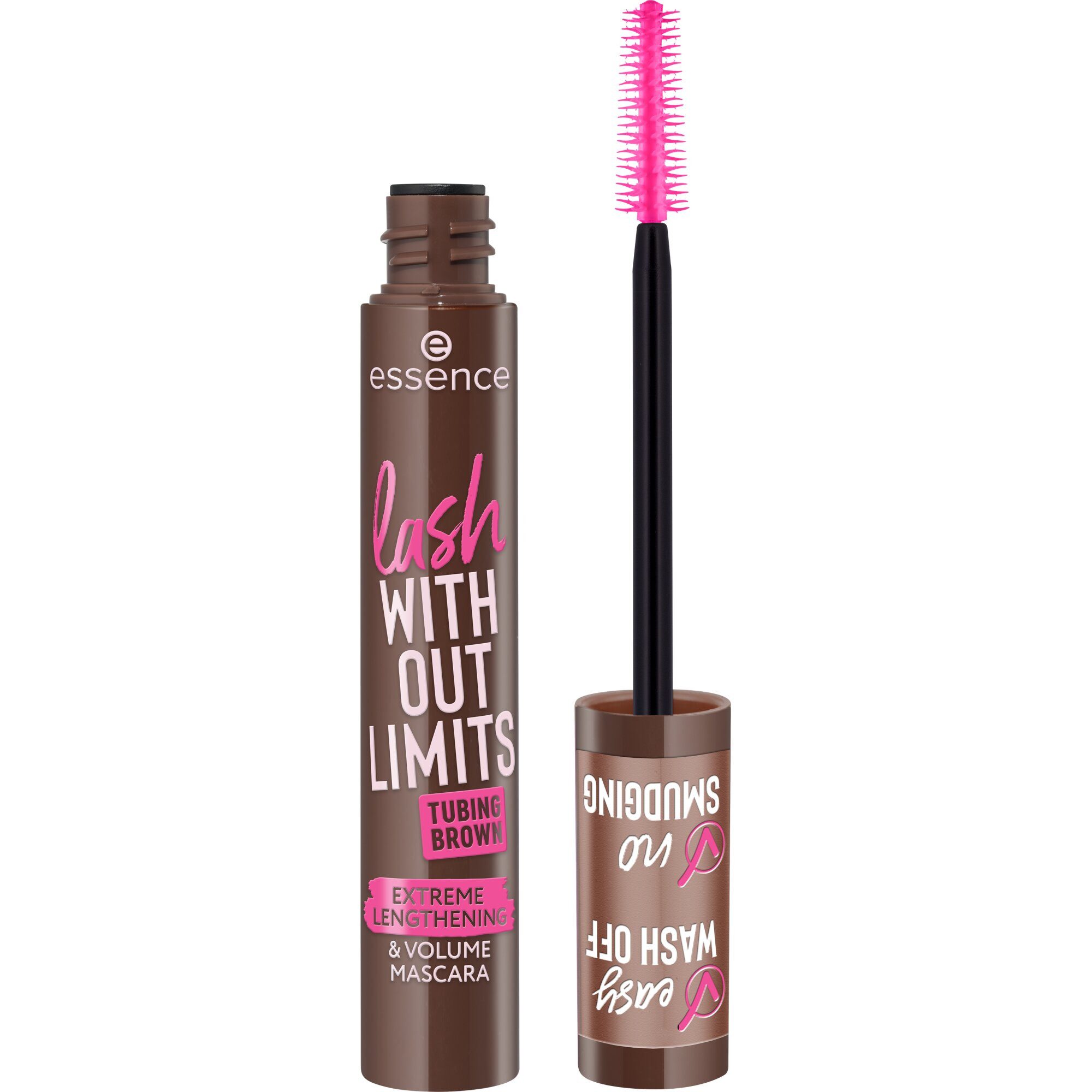 Essence Mascara lash WITHOUT LIMITS BROWN EXTREME LENGTHENING & VOLUME MASCARA, 3-tlg., mit Volumeneffekt