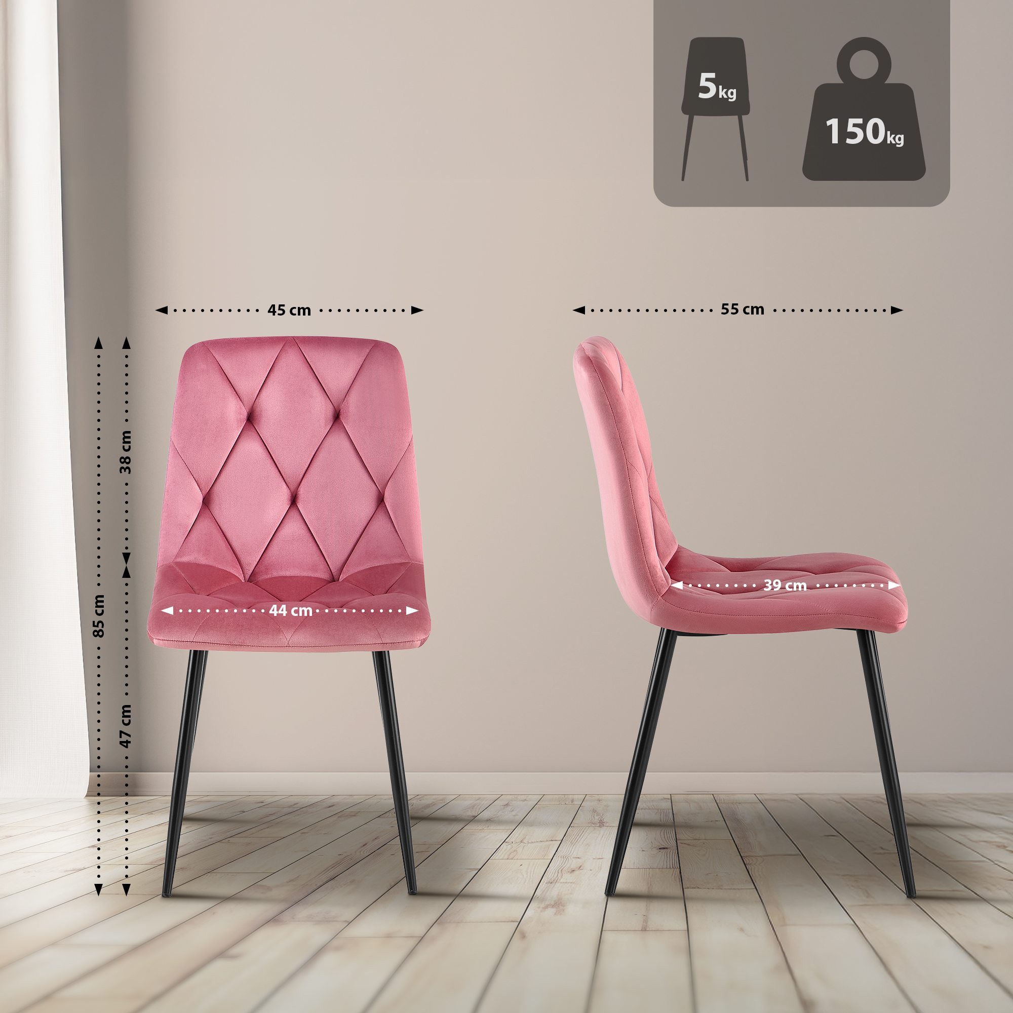 CLP Esszimmerstuhl Clairton (2er Set), mit günstig online kaufen