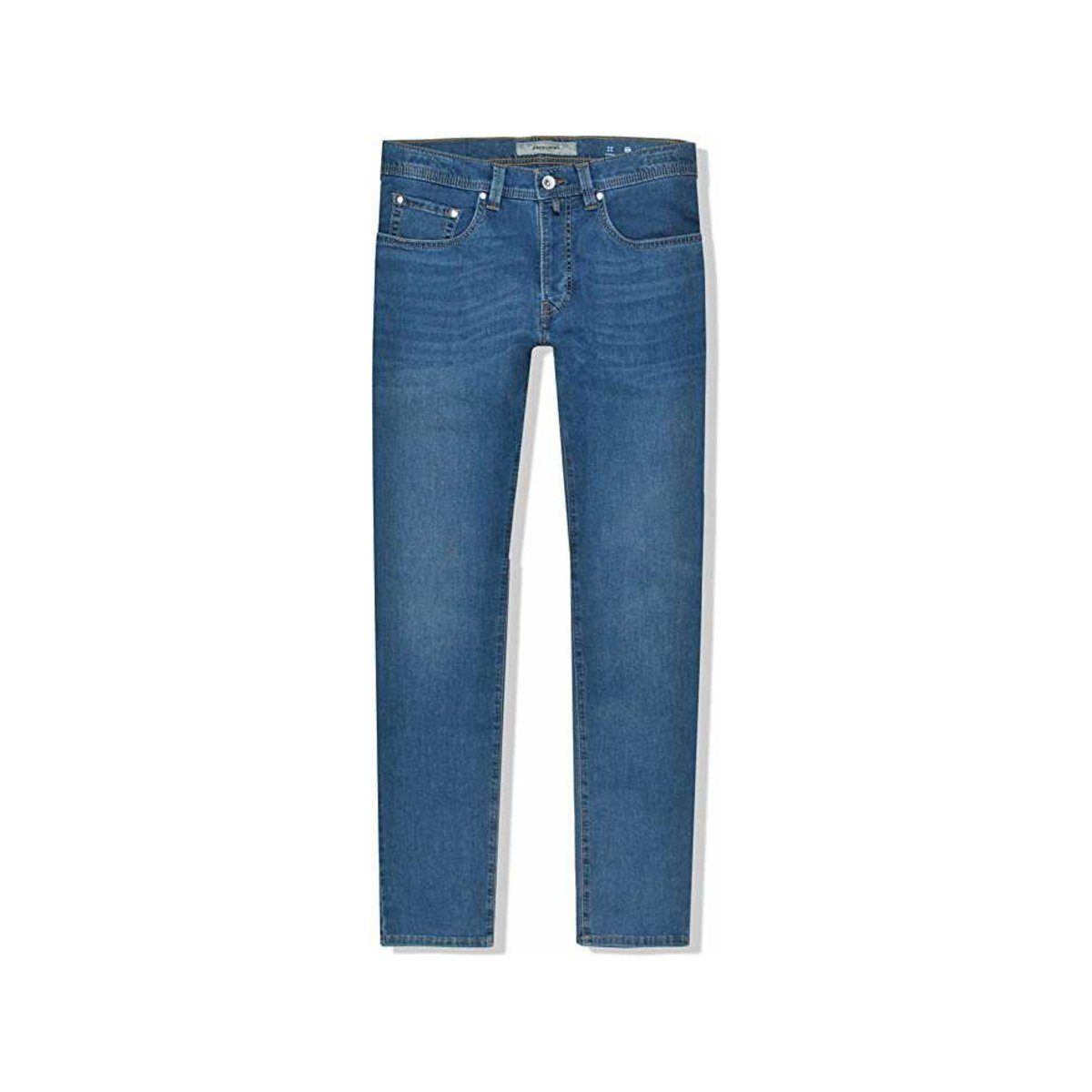 Pierre blau Cardin textil (1-tlg) passform Straight-Jeans