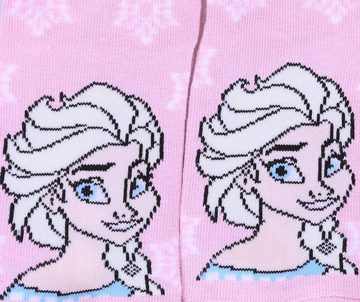 Sarcia.eu Haussocken Rosa Socken für Mädchen Die Eiskönigin Frozen Disney 23/26 EU