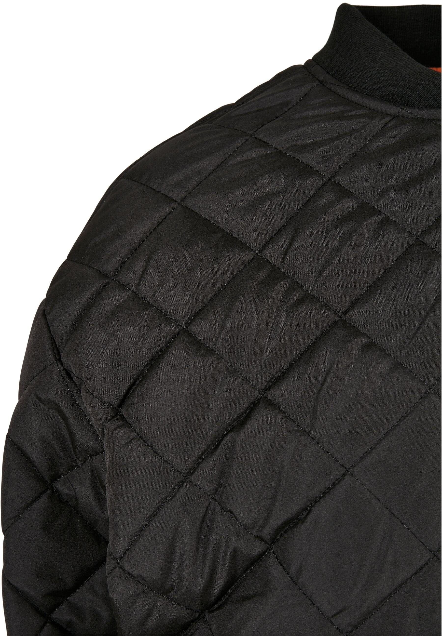 URBAN CLASSICS Sommerjacke Damen Quilted black (1-St) Bomber Oversized Diamond Ladies Jacket