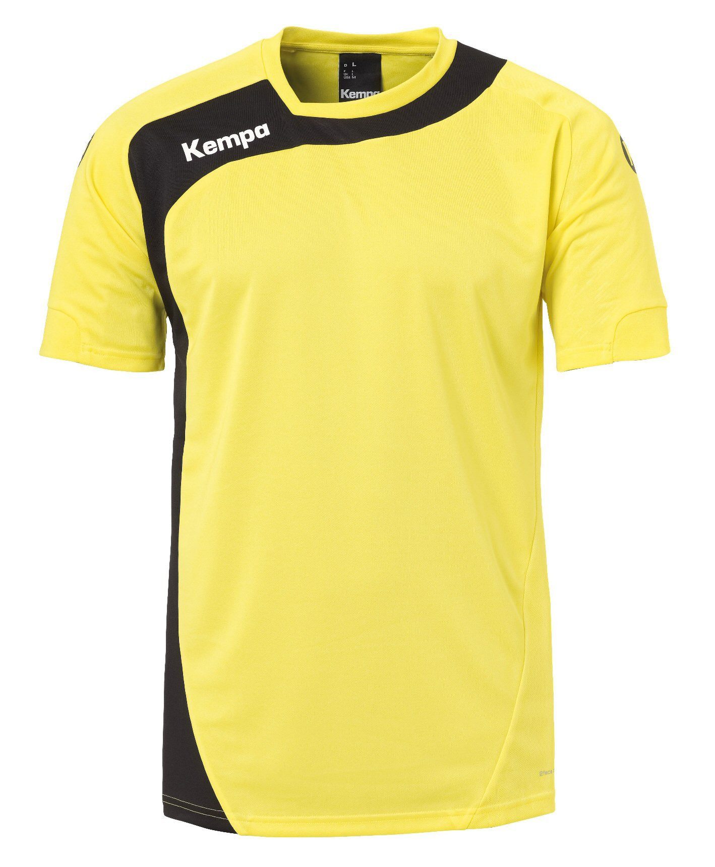Kempa T-Shirt Peak (100% Polyester+Mesh) gelb Herren