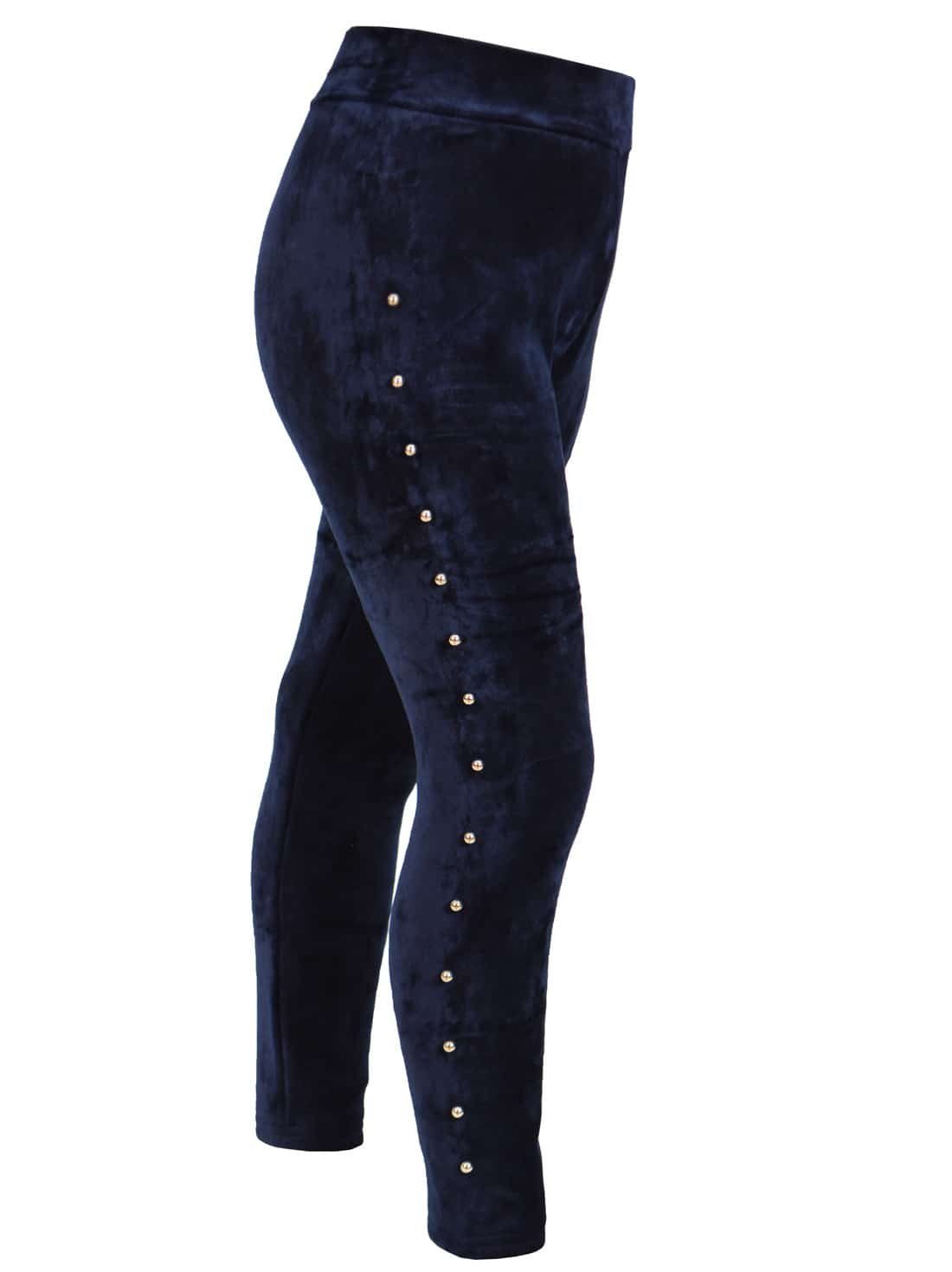 Leggings Mädchen Nicki Thermo Hose Leggings Nieten 30533