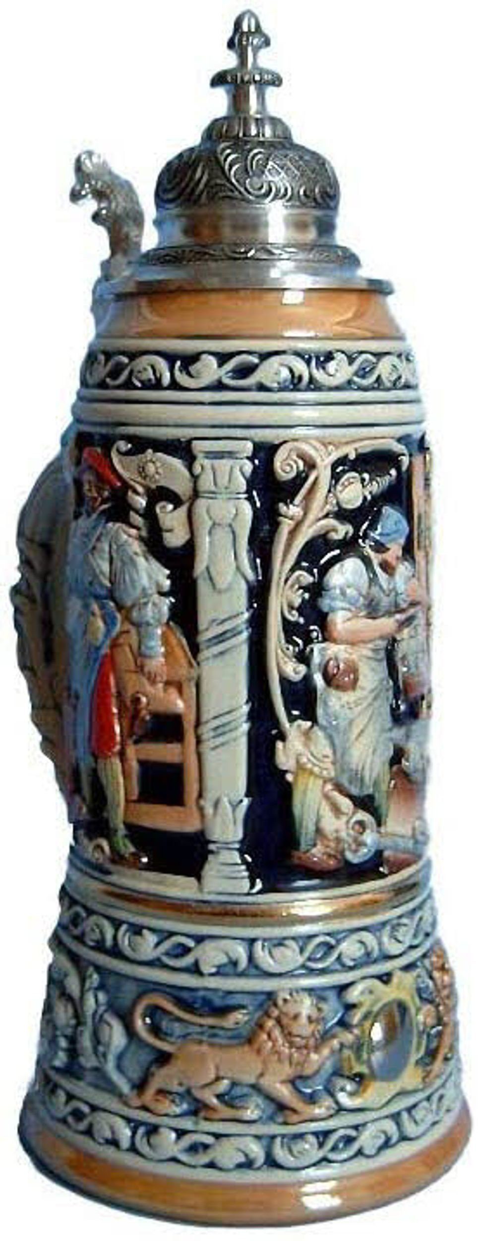 KING Bierkrug König Jahreskrug 2002 1,5L, ceramic