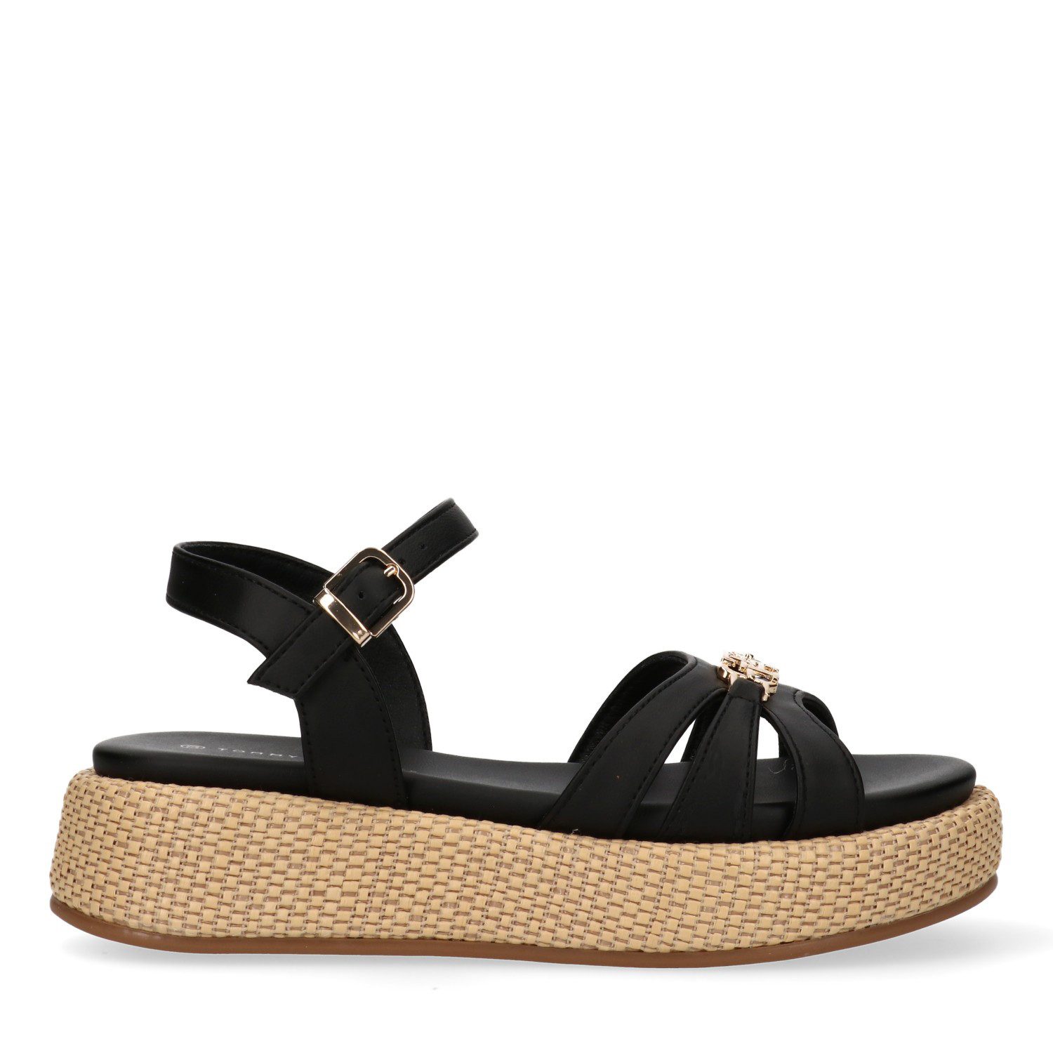 Tommy Hilfiger Sandale, Plateau, Sommerschuh, Wedge Sandale mit Schnallenverschluss