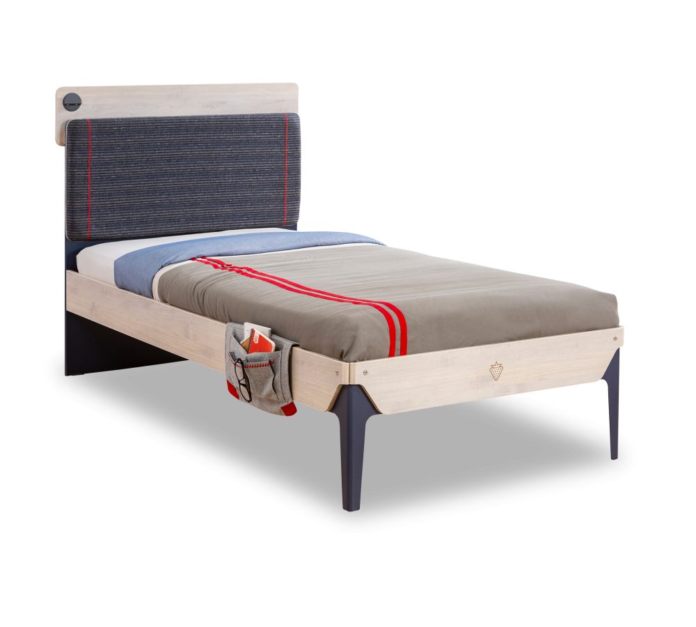 Möbel-Zeit Bett TRIO Bett, 100x200 - 120x200 cm mit USB