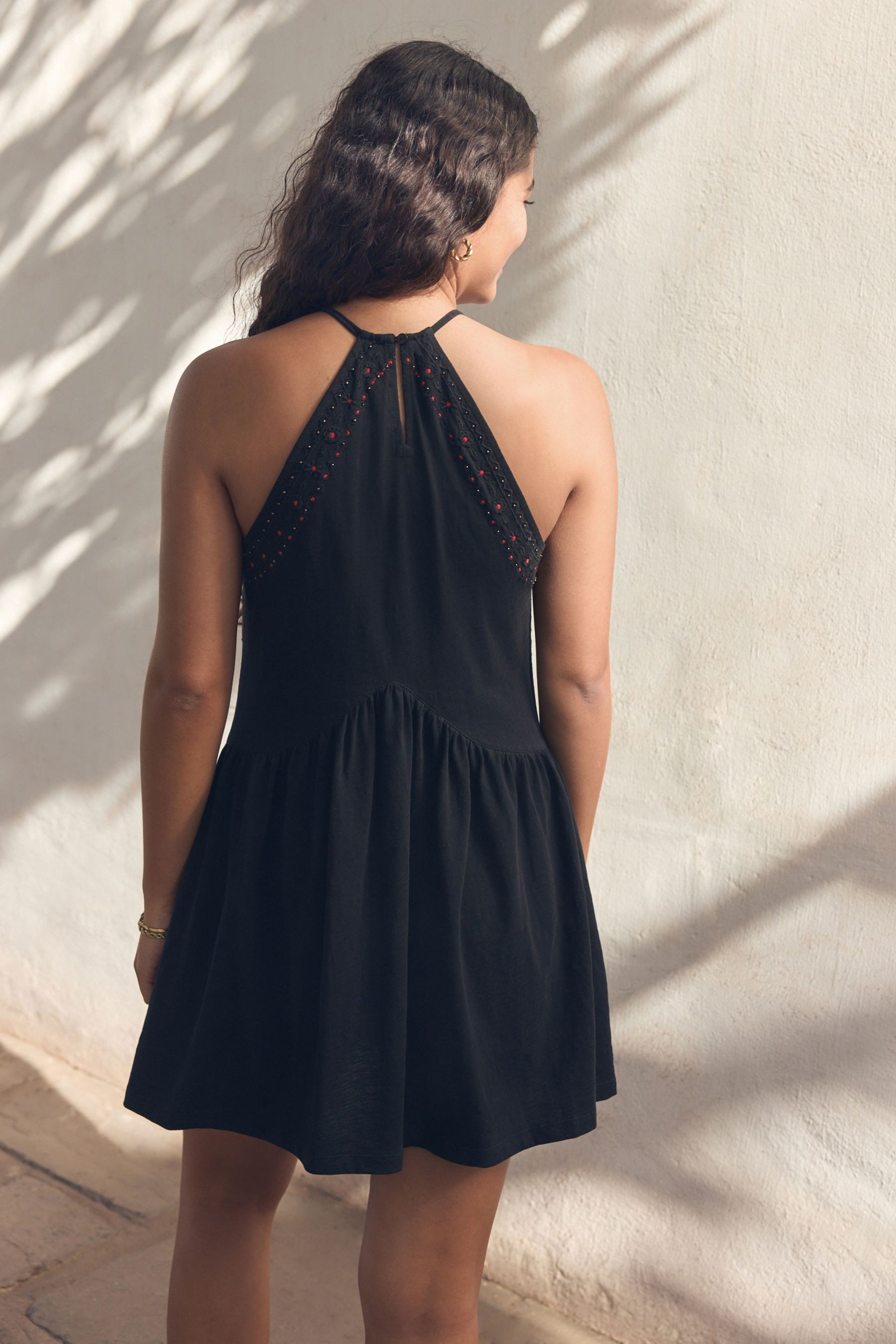 Next Jerseykleid Jersey-Minikleid 100 % Baumwolle mit günstig online kaufen