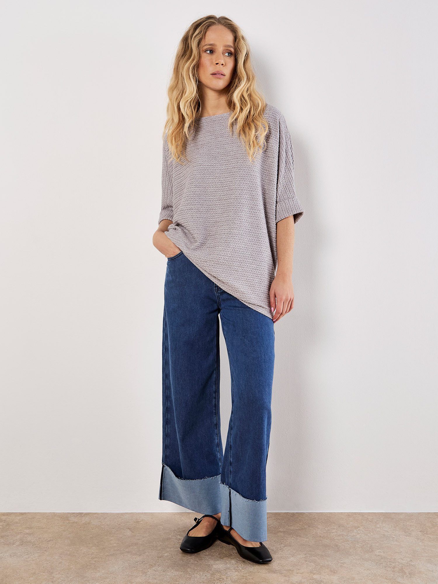 Fledermausshirt Oversized Top