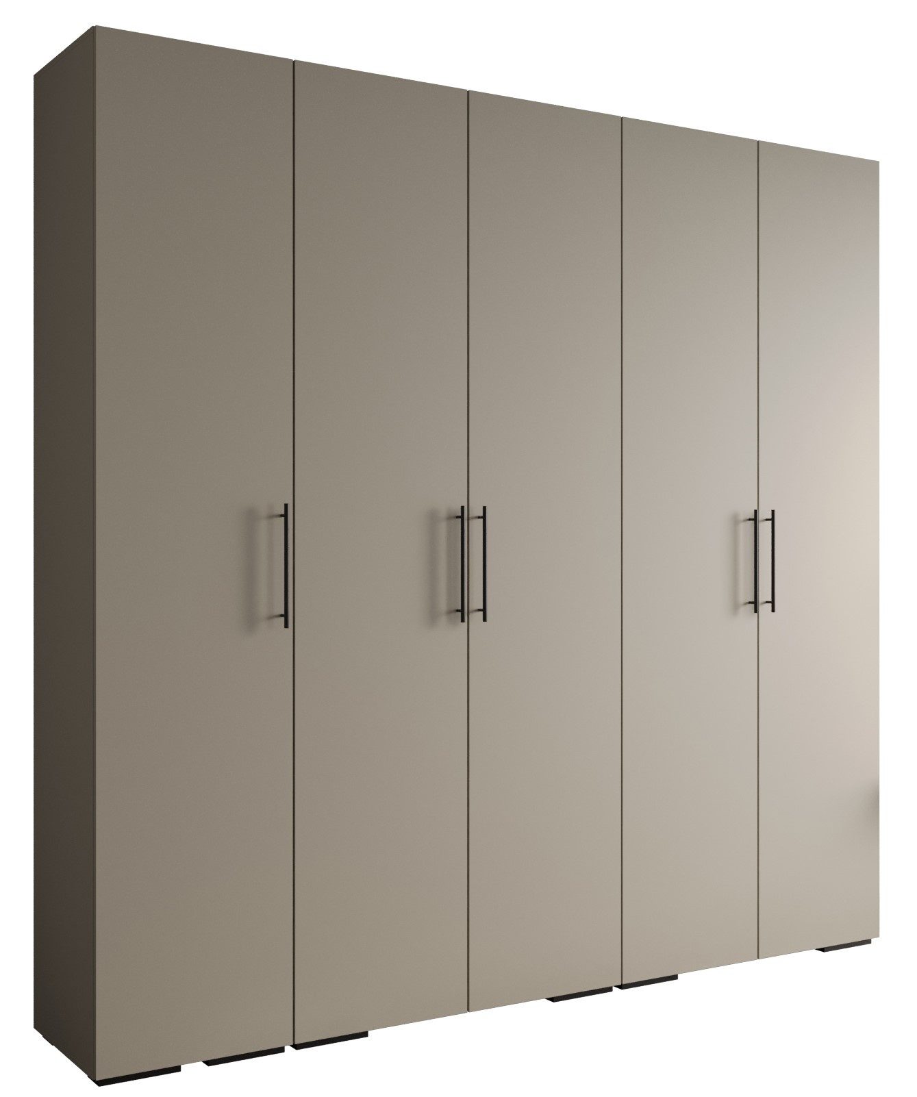 ABIKS MÖBEL Drehtürenschrank INOVA 3 Schlafzimmerschrank mit Kleiderstange und Regalen