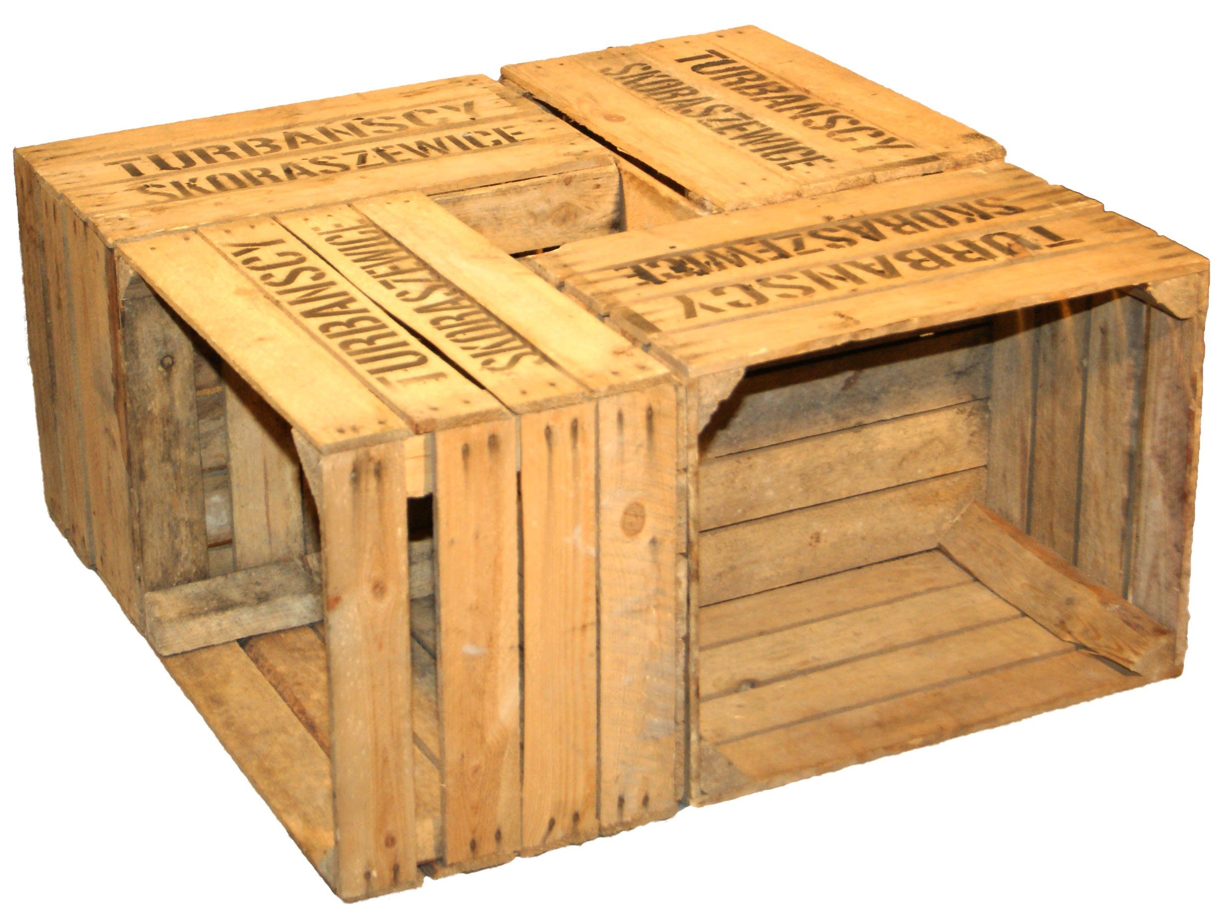 Kistenkolli Altes Land Allzweckkiste 4 x Obstkisten "TURBANSCY" (Spar-Set)