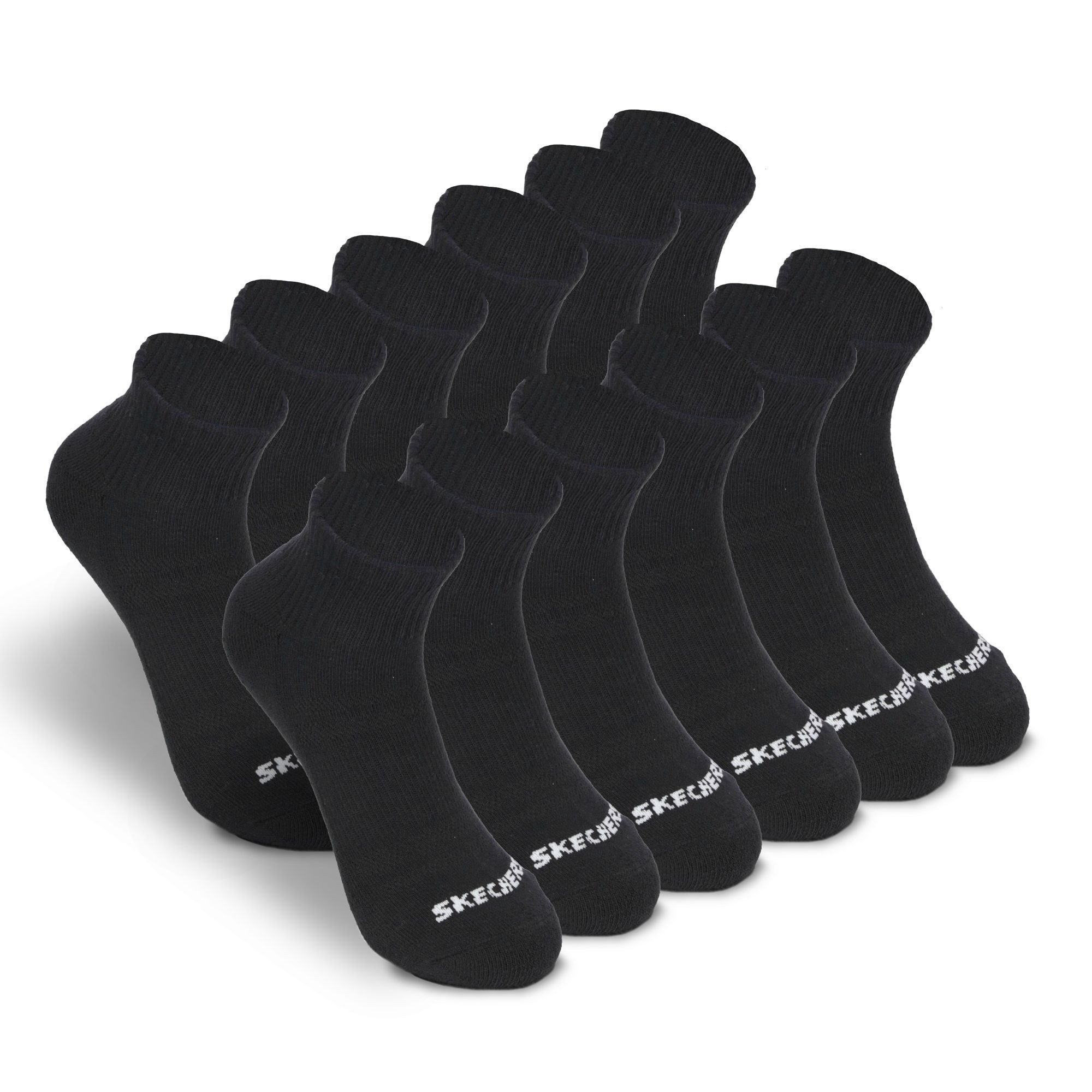 Skechers Wandersocken Herren & Damen - Atmungsaktiv und komfortabel - Robust und Langlebig (6er Pack und 12er Pack) Robustes Material und bequemer Tragekomfort - Fußgewölbe-Unterstützung