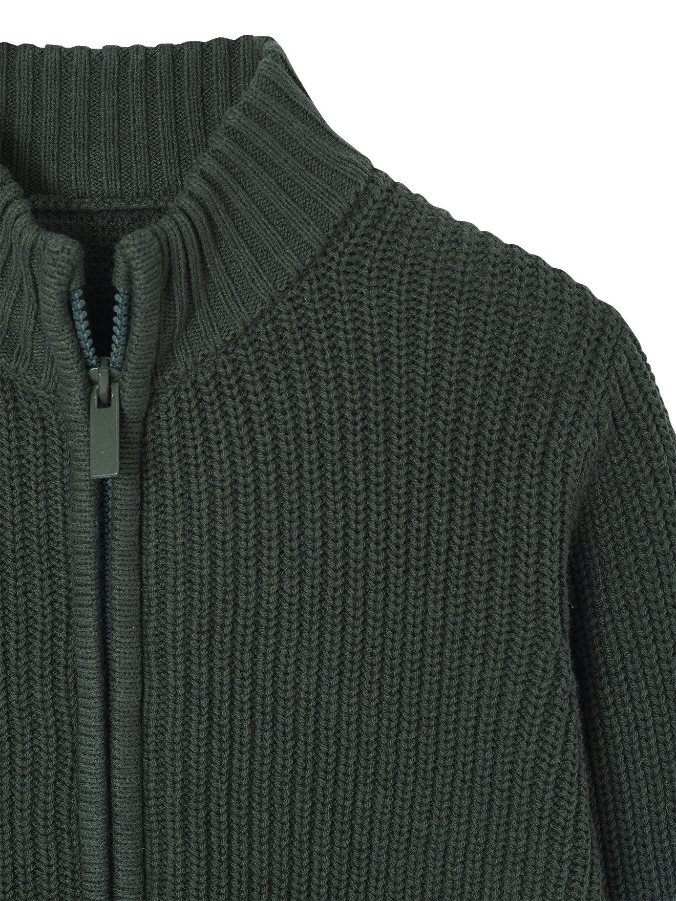 vertbaudet Cardigan Strickjacke mit Stehkragen für Jungen