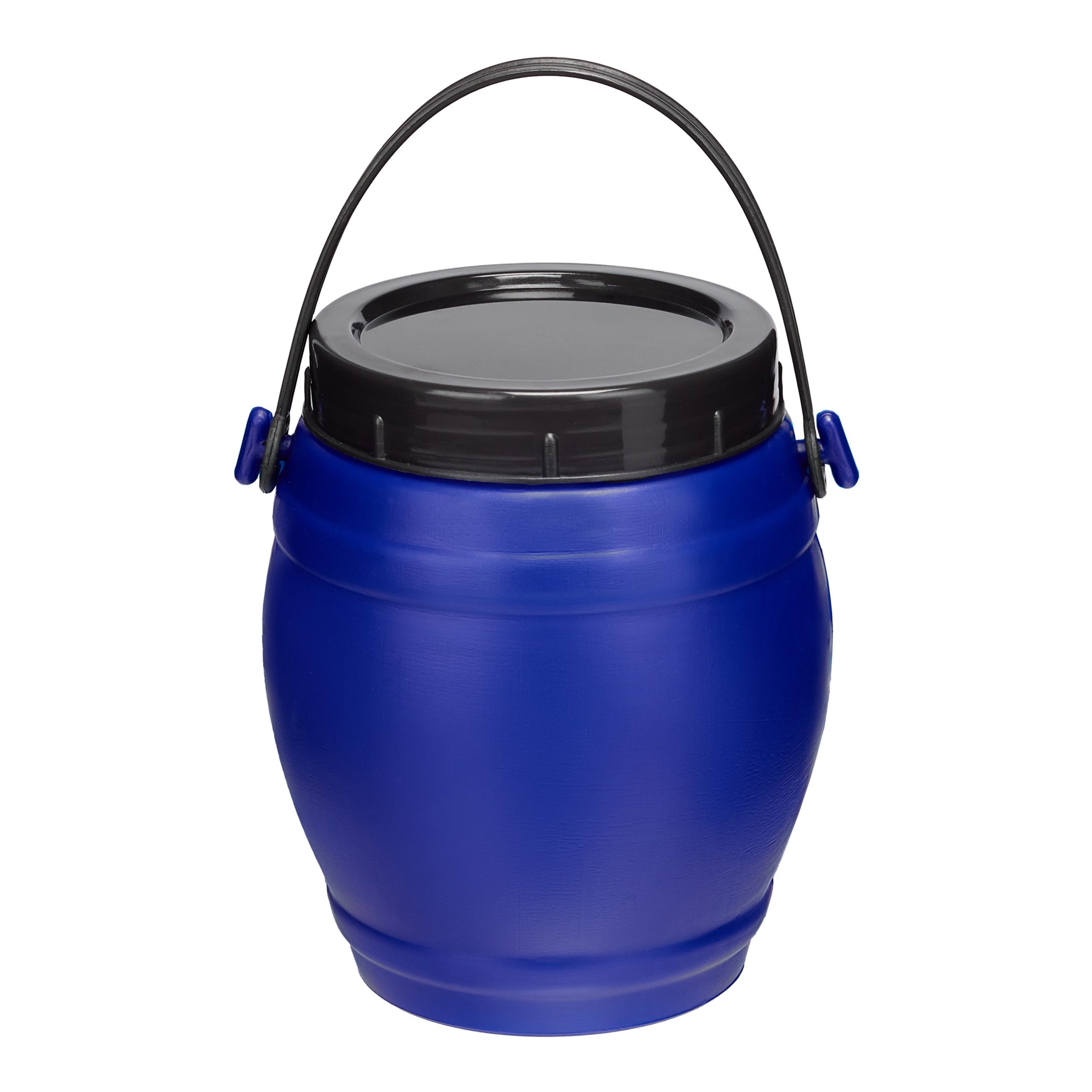 Garronda Regentonne 1,5L Behälter mit Deckel Weithalsfass BPA-frei GD-0086, Blau, 1.5 l
