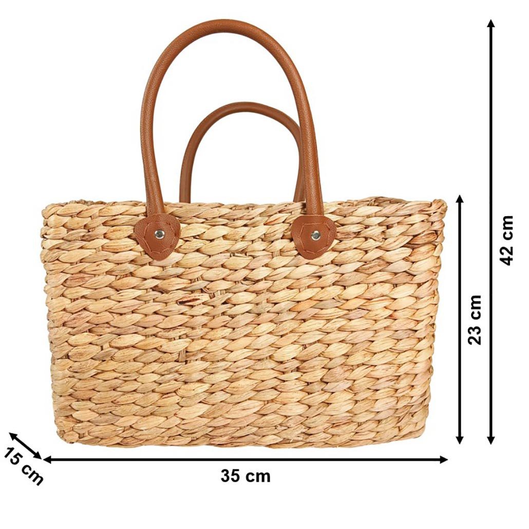 Kobolo Shopper Korbtasche aus Wasserhyazinthe Gr1