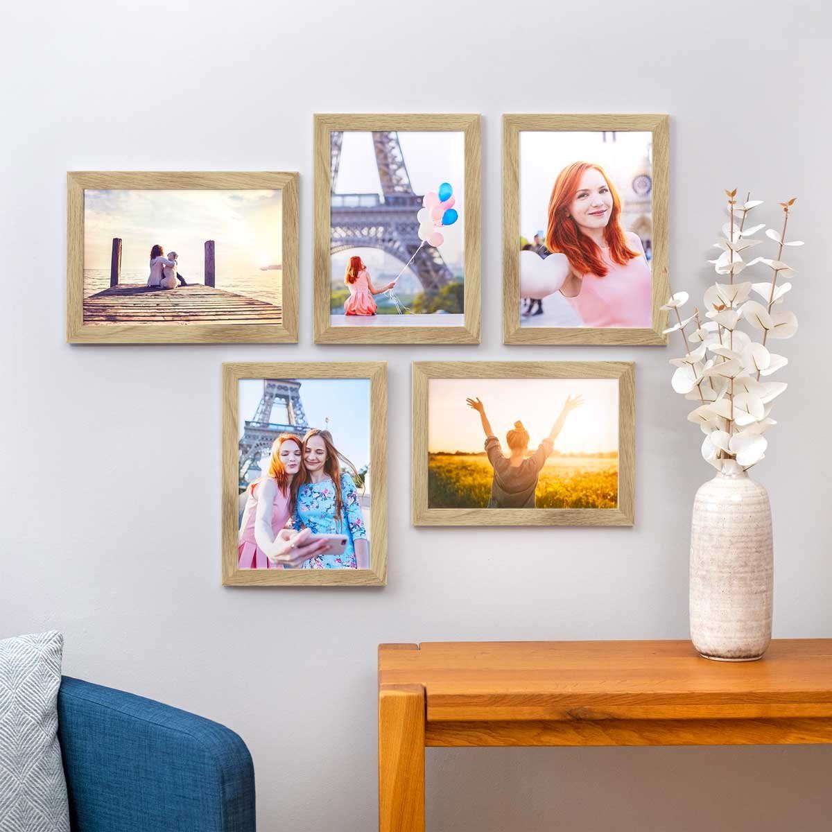 PHOTOLINI Bilderrahmen 5er Set breite Rahmen, günstig online kaufen