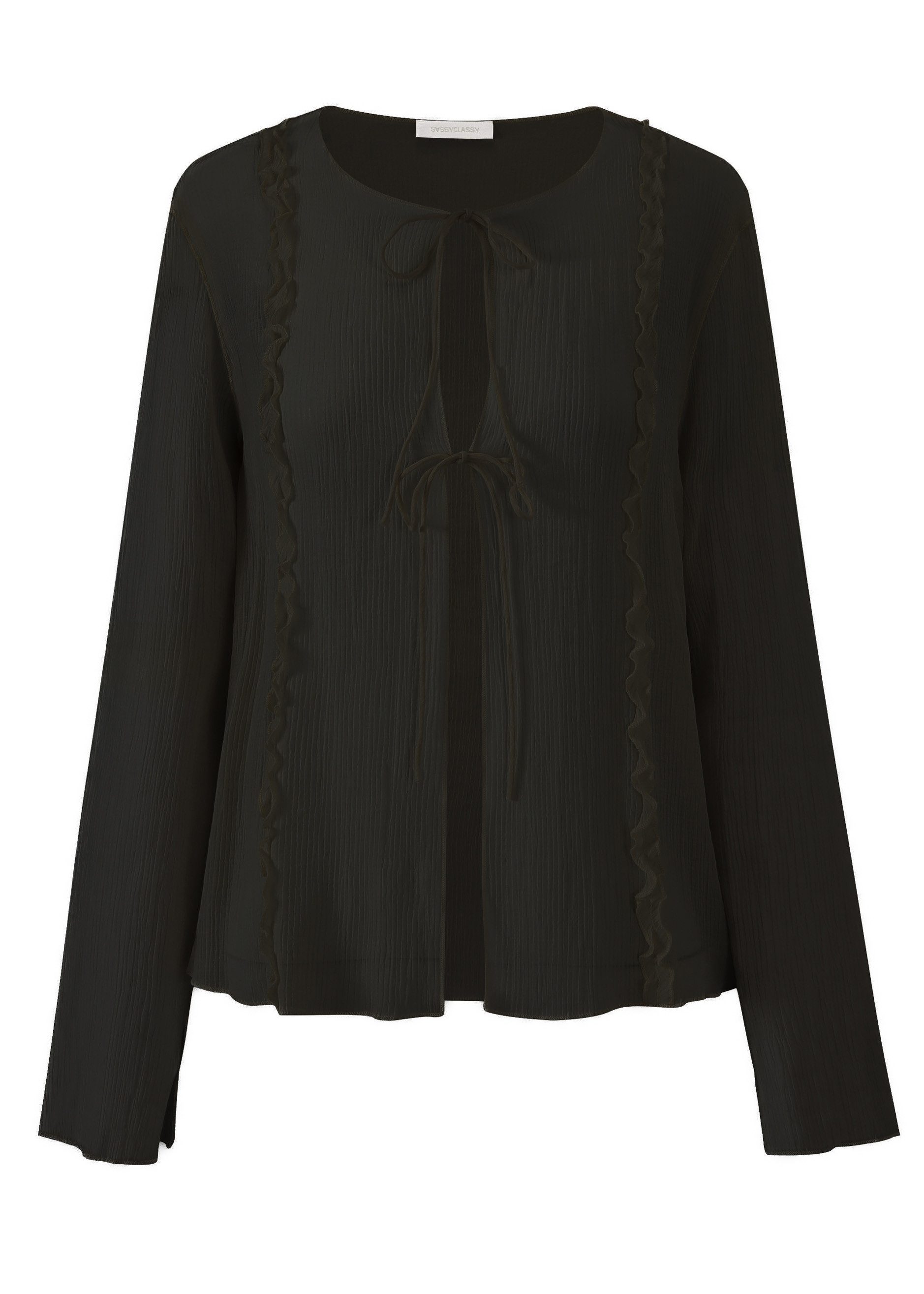SASSYCLASSY Langarmbluse Feminine Bluse Damen mit günstig online kaufen