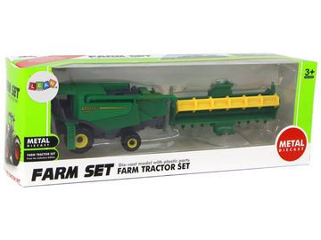 LEAN Toys Spielzeug-Traktor Mähdrescher Farm Spielzeug Bauernhof Landmaschine Landwirtschaft