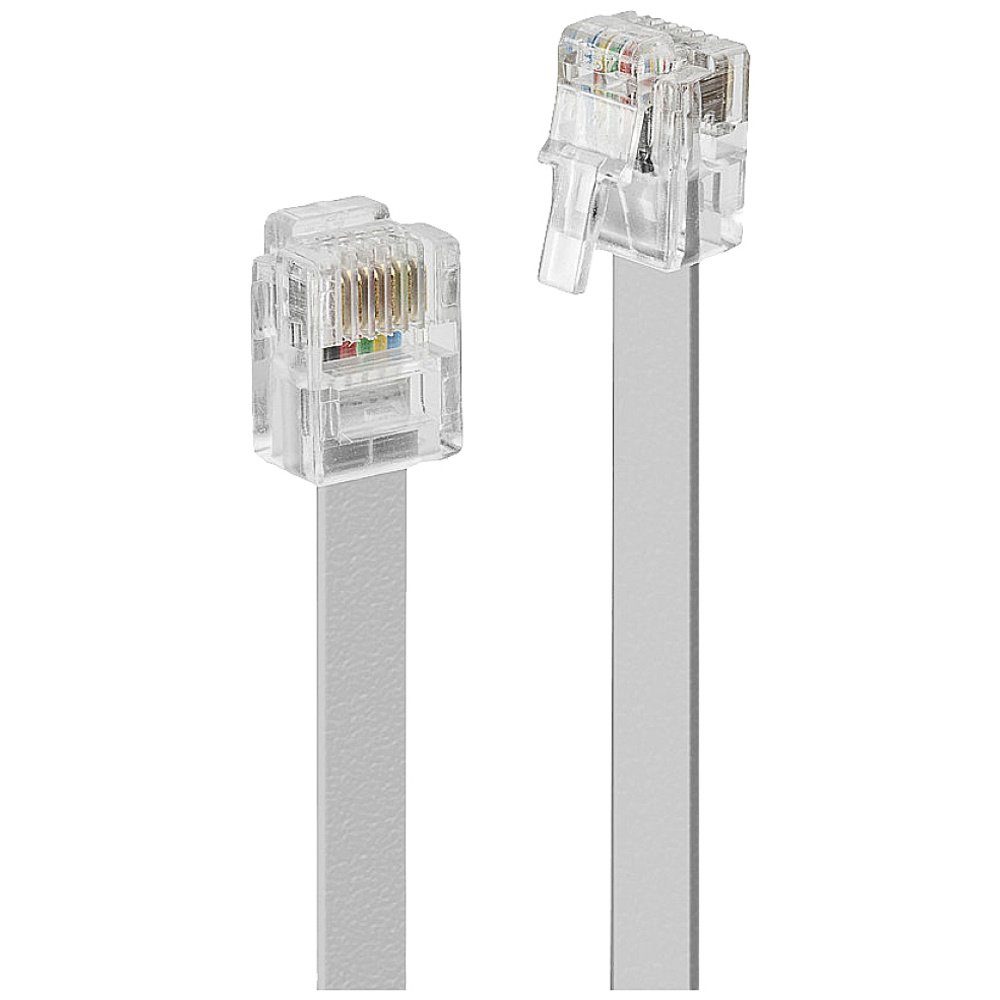 Lindy LINDY Telefon (analog) Anschlusskabel [1x RJ12-Stecker 6p6c - 1x RJ12- Телефонный шнур, (500.00 cm)