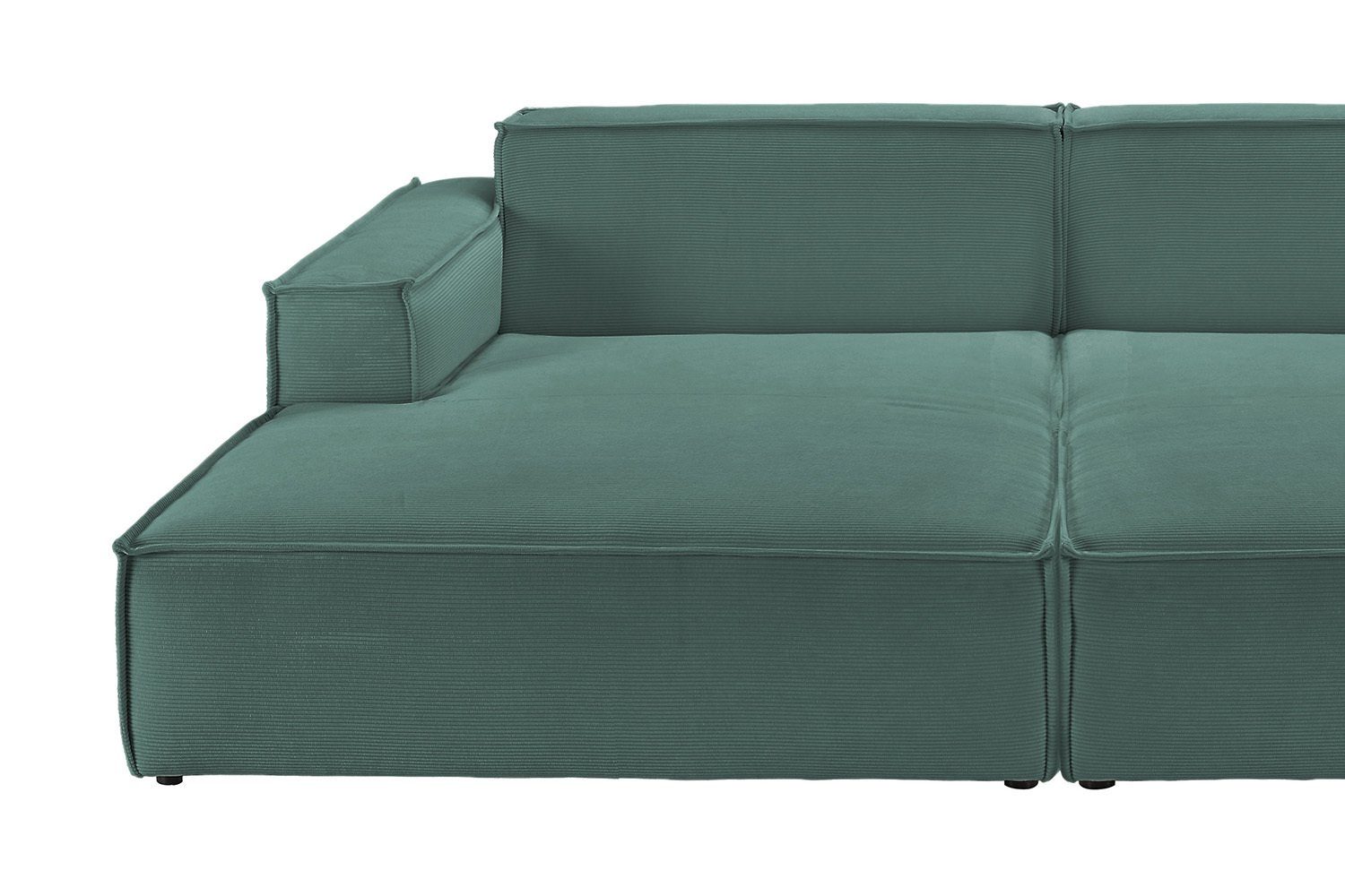 SAMU, KAWOLA verschiedene Sofa grün Feincord Big-Sofa Farben
