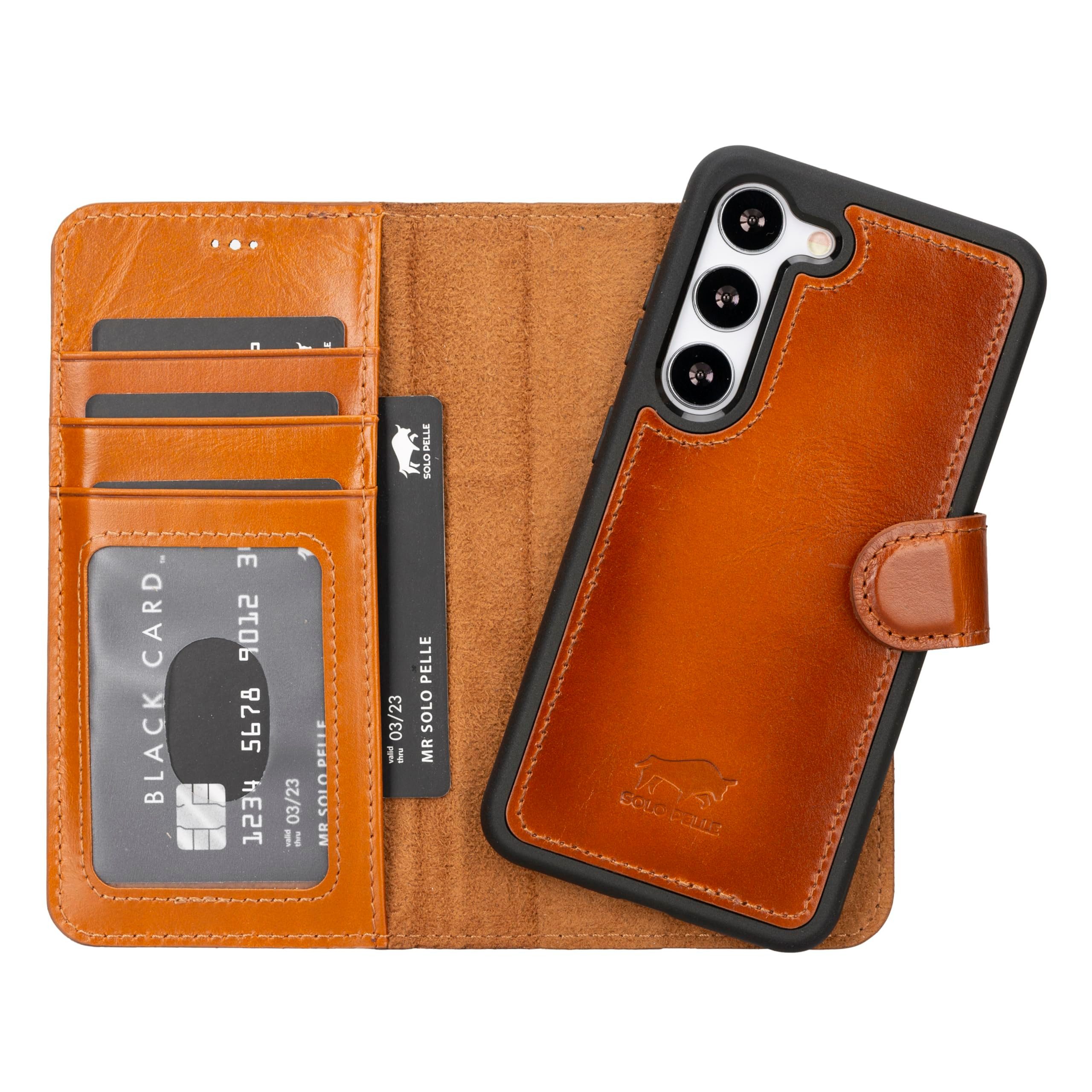Solo Pelle Smartphonetasche Lederhülle Harvard für Samsung Galaxy S24