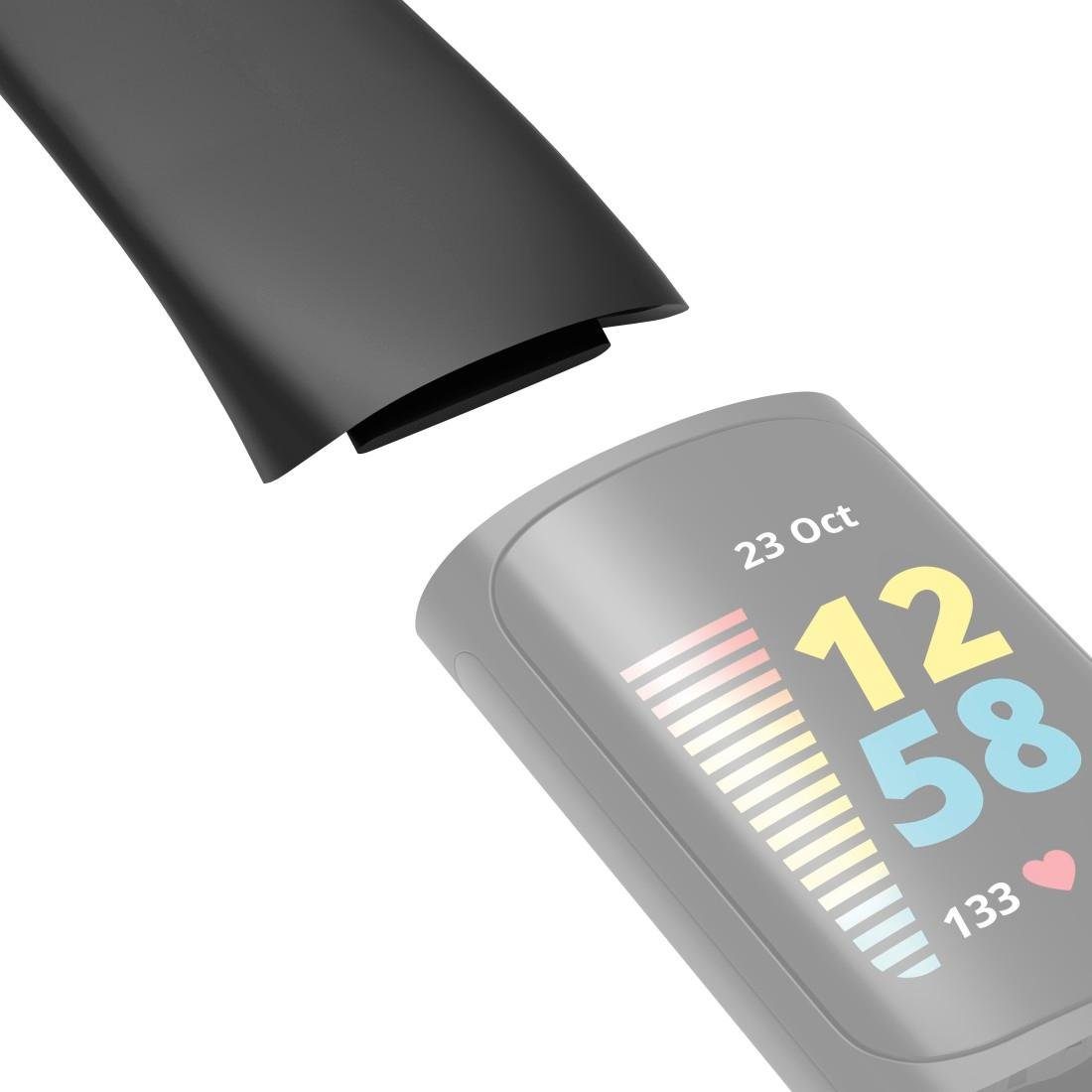 Hama Smartwatch-Armband Armband Tauschen, Charge Uhrenarmband universal Fitbit für 5, schwarz zum
