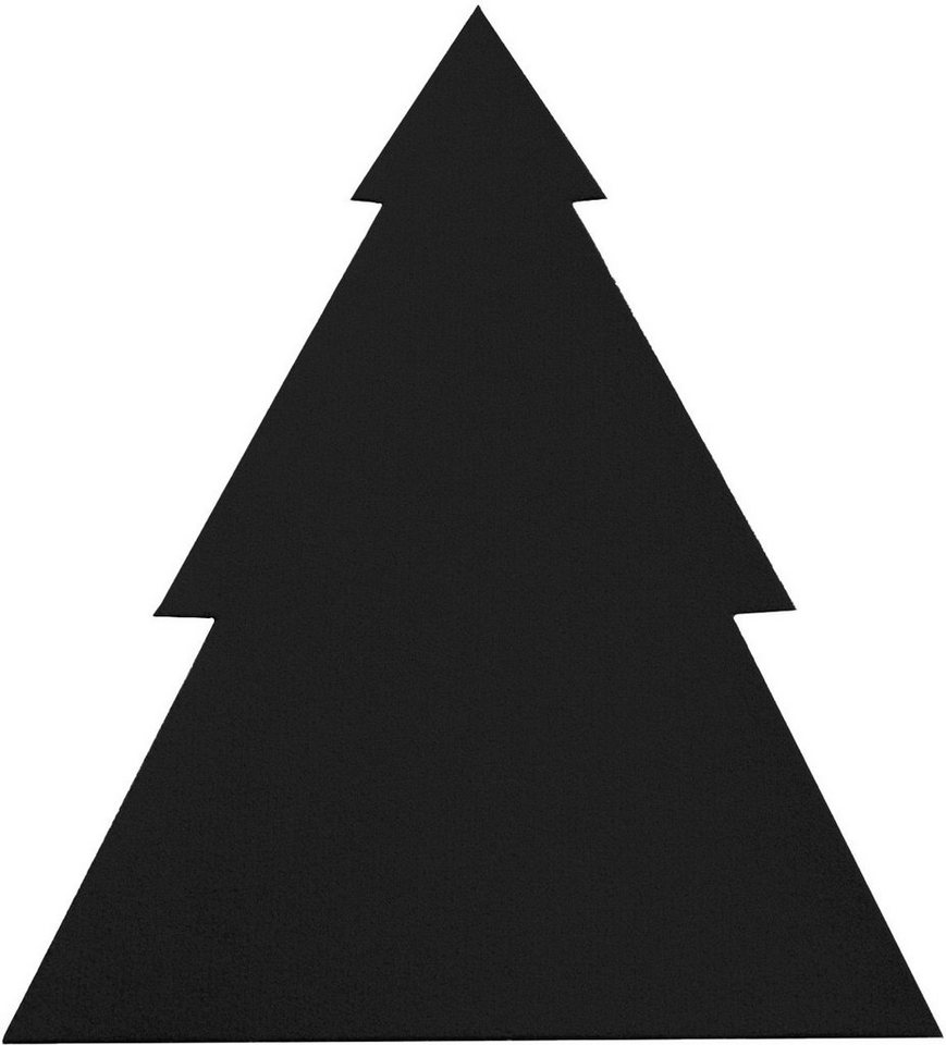 Platzset, Tannenbaum, Weihnachtsdeko, Primaflor-Ideen in Textil, (Set, 2-St),  auch ideal als Tischdeko oder Untersetzer, Größe 47,5 x 40cm,  Deko-Tannenbaum mit weicher Oberfläche