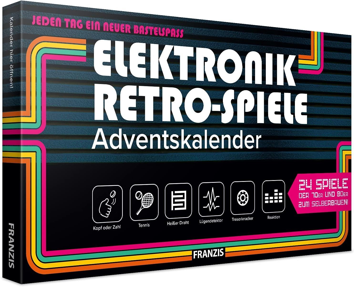 Franzis Spielzeug-Adventskalender Elektronik Retro-Spiele Adventskalender günstig online kaufen