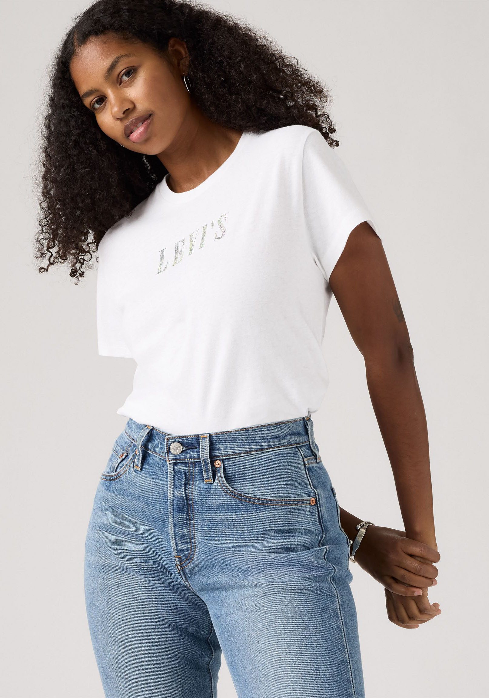 Levi's® T-Shirt GRAPHIC CLASSIC T Glitzerne Applikation günstig online kaufen