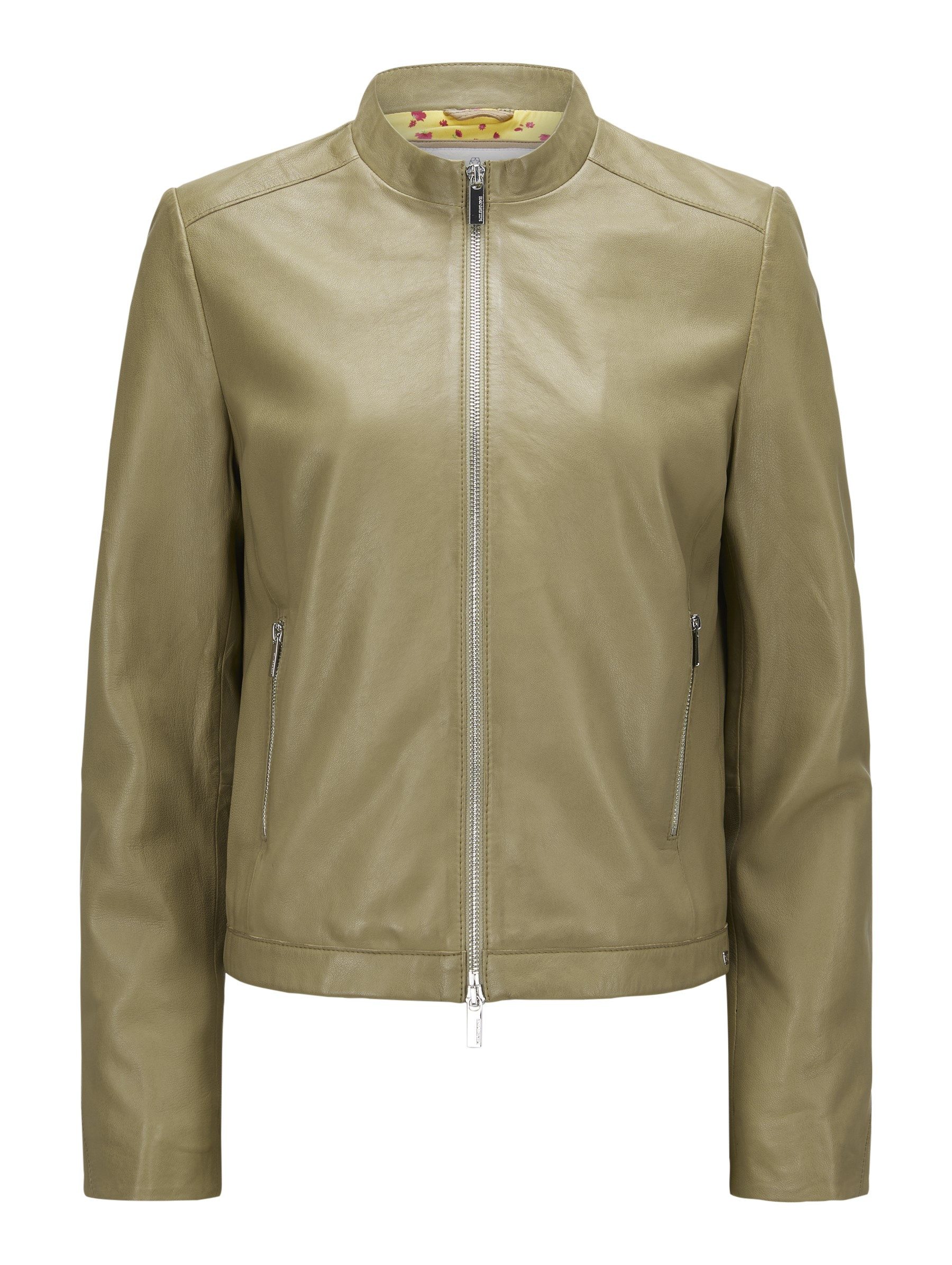 Milestone Lederjacke MSBritney aus feinem Lammleder modern, feminin und sommerlich