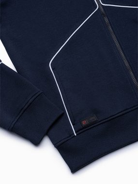 OMBRE Kapuzensweatshirt Sweatshirt mit Kapuze und Reißverschluss für Männer