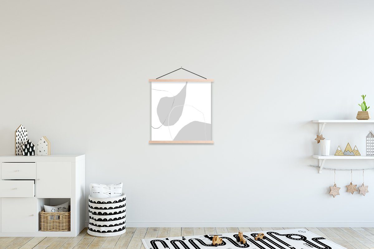 MuchoWow Poster Pastell - Abstrakt St), Posterleiste, Design, Magnetisch Wohnzimmer, Textilposter - Bilderleiste, (1 für
