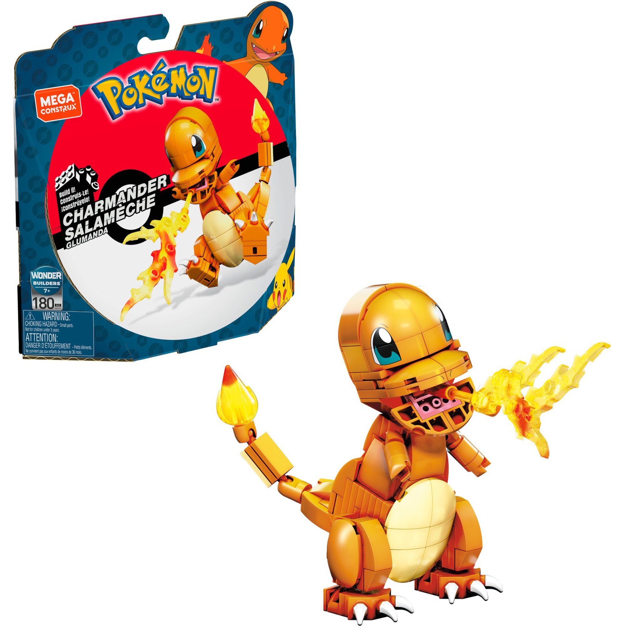 MEGA BLOKS MEGA Pokémon Charmander, Konstruktionsspielzeug Конструктора